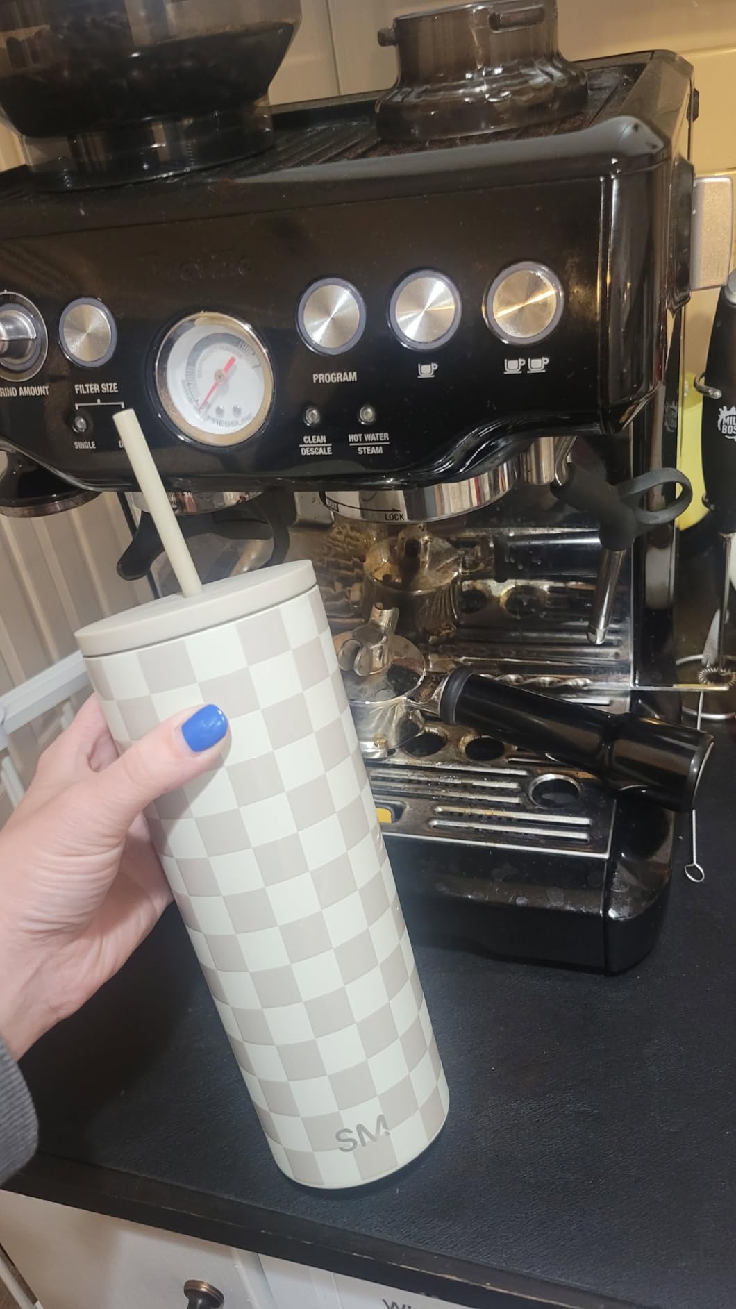 Simple Modern Classic Tumbler with Straw Lid | Insulated Iced Coffee Cup Reusable Stainless Steel Water Bottle Travel Mug | Gifts for Women Men Her Him | 24oz | Midnight Black customer photo 1