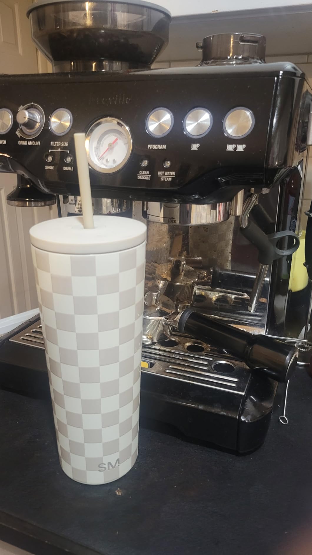 Simple Modern Classic Tumbler with Straw Lid | Insulated Iced Coffee Cup Reusable Stainless Steel Water Bottle Travel Mug | Gifts for Women Men Her Him | 24oz | Midnight Black customer photo 2