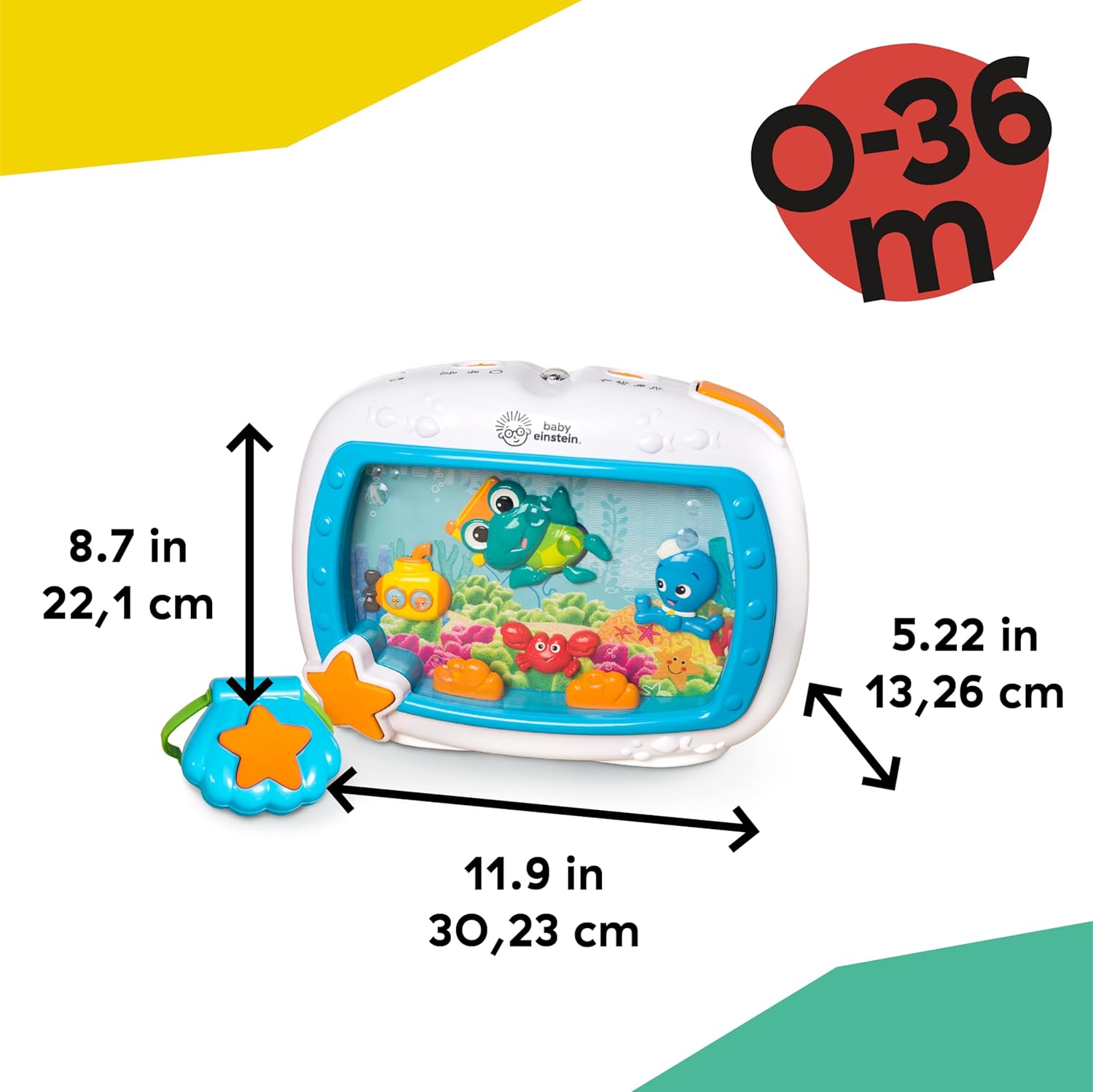 Baby Einstein Sea Dreams Soother Musical Crib Toy and Sound Machine, Newborn and up customer photo 2