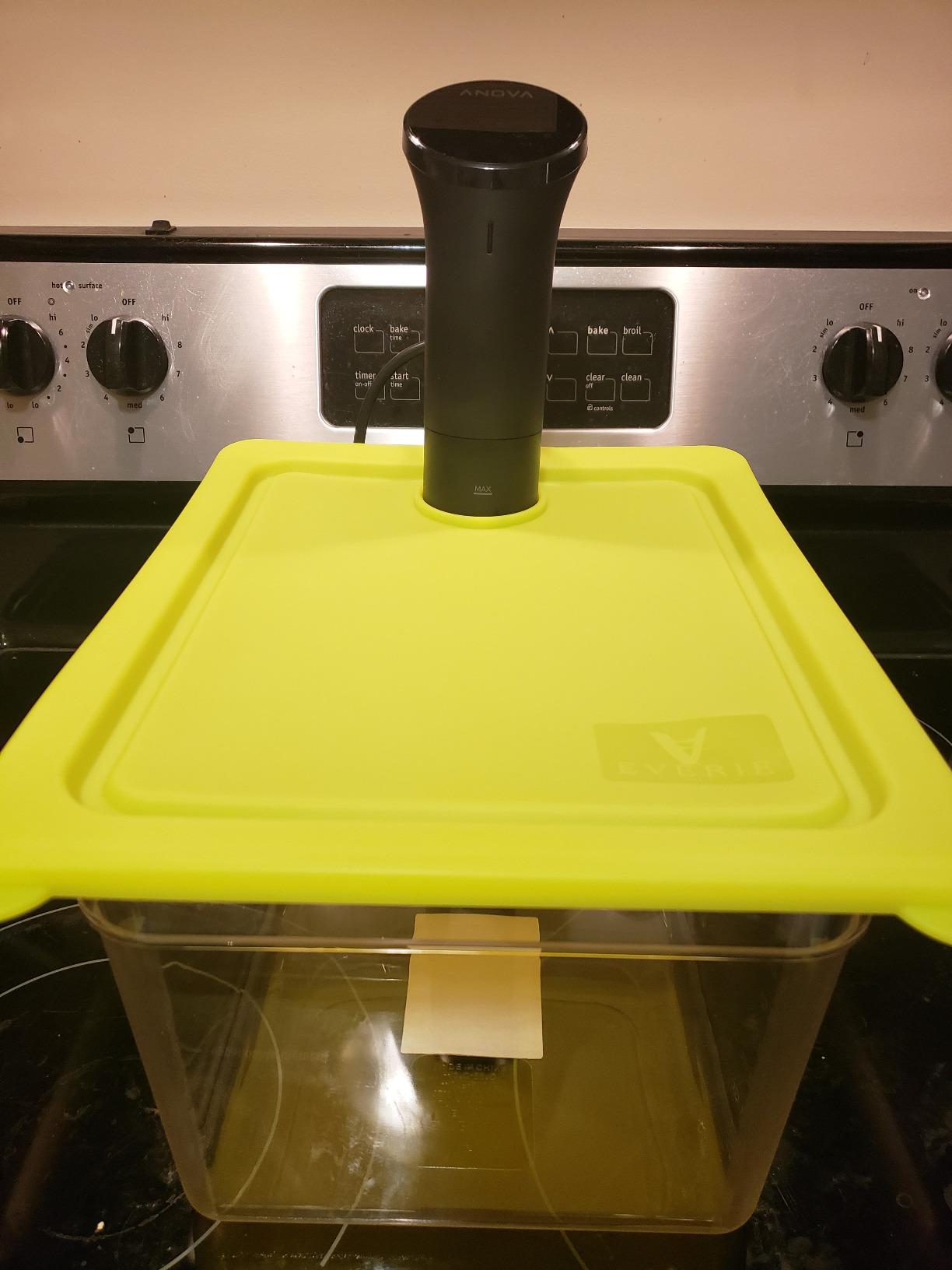 EVERIE Container 12 Quart with Collapsible Silicone Lid Compatible with Anova Nano Cookers and New Anova AN500-US00 and Instant Pot (EVC-NANO-GJ) customer photo 1