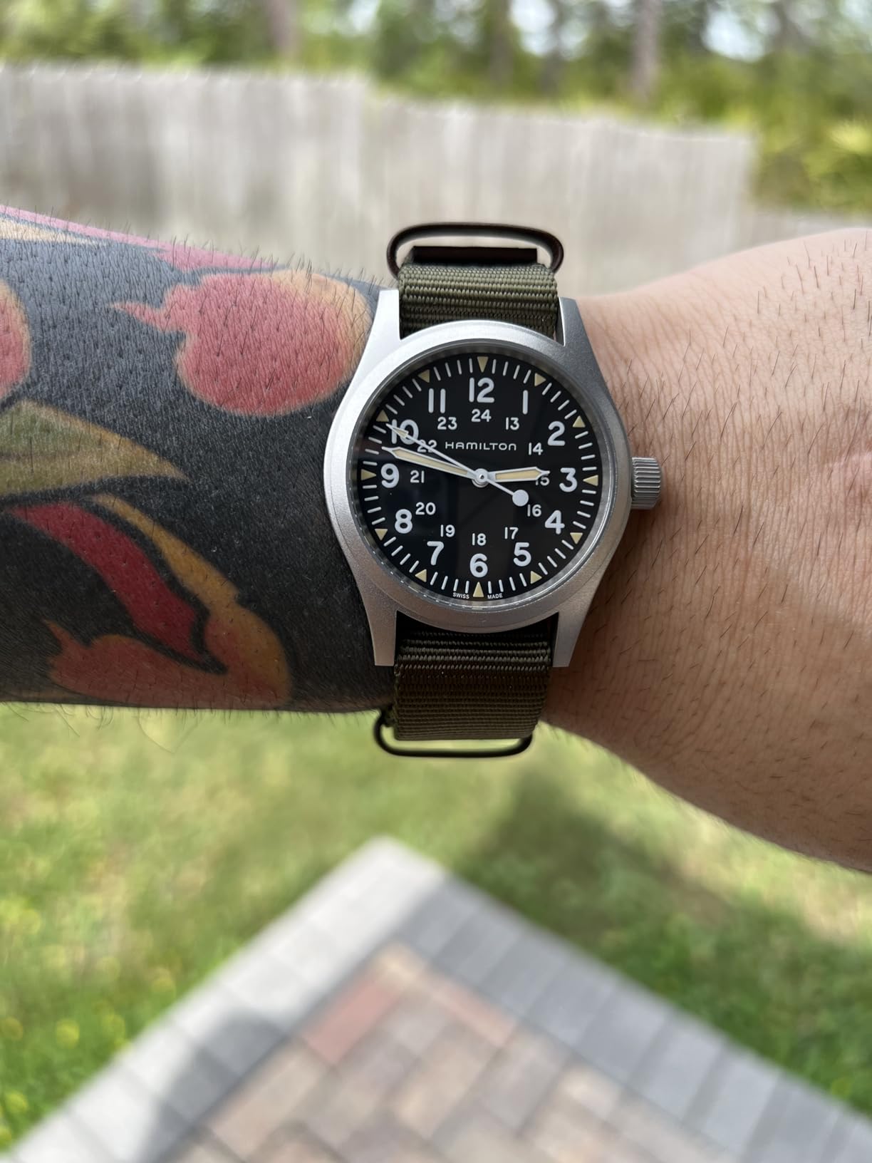 Hamilton Khaki Field Mechanical Men's Watch, 38mm Stainless Steel Case, Swiss Made customer photo 1