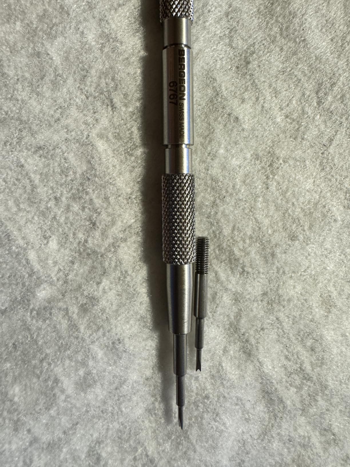 New Package Bergeon 6767-F Watch Spring Bar Tool - Long Stainless Steel Handle with Replaceable Screw customer photo 1