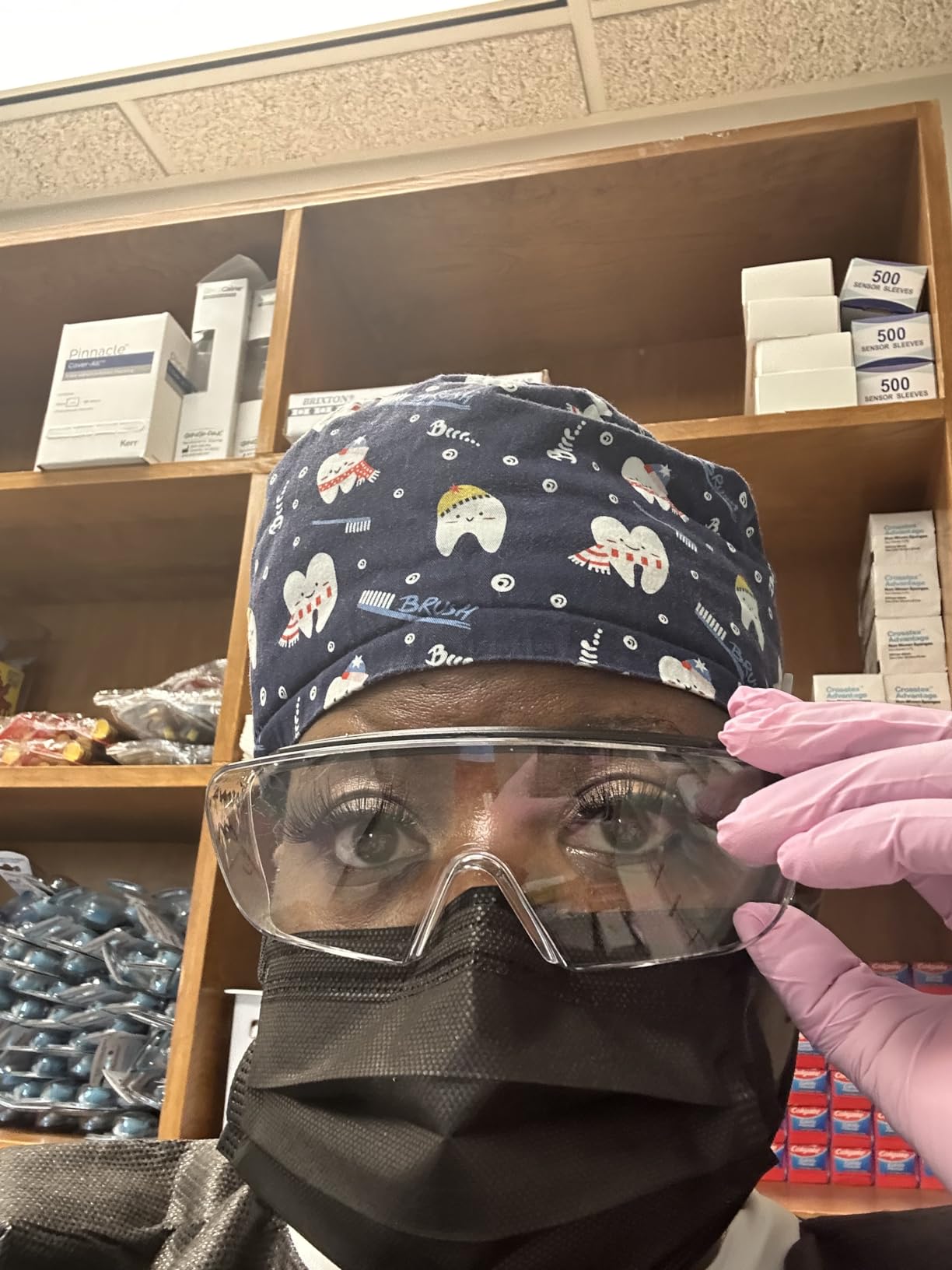 SAFE HANDLER Duarte Premium Safety Glasses Over Eyeglasses; ANSI Z87.1 Impact Resistant Polycarbonate Lenses with Anti-Fog & Scratch, UV400 Protection Safety Goggles (1 Pair) customer photo 1