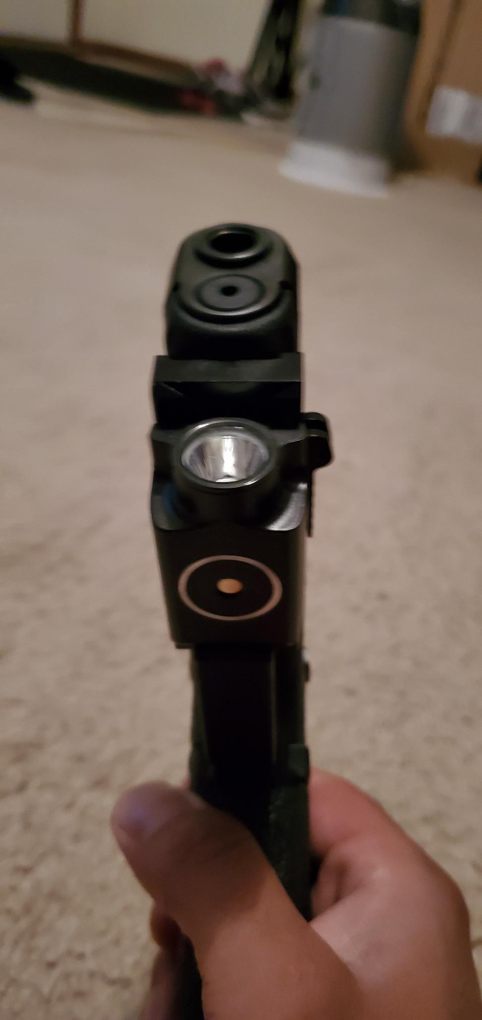 OLIGHT PL-Mini 2 Compact Weaponlight for GL and 1913 Picatinny Rails | 600 Lumens Tactical Flashlight with Magnetic USB Rechargeable Built-in Battery and Adjustable Rail Mount customer photo 2