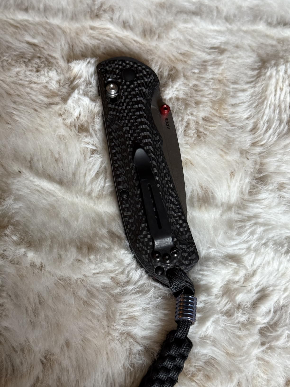 Benchmade Freek EDC Knife, M4 Steel Blade (560BK-1) | Black / Gray / Red G10 handle, Drop-Point blade customer photo 1