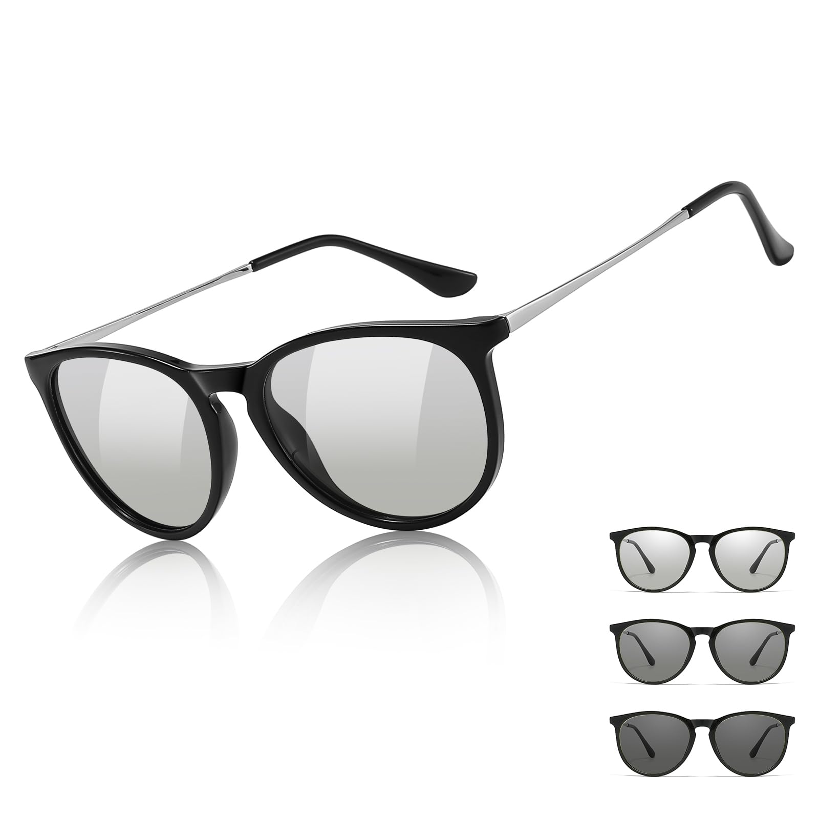 Photochromic Polarized Sunglasses for Women and Men, Anti-Glare UV400 Protection for Day & Night Driving customer photo 1