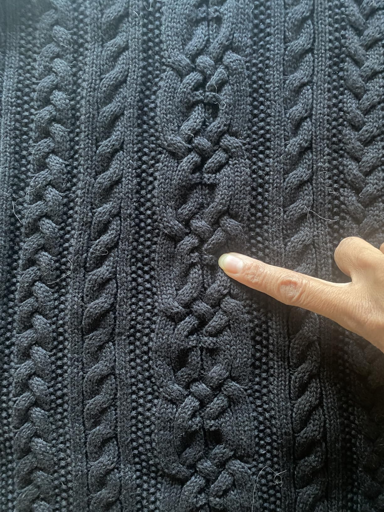 Amazon Essentials Women's Long Sleeve Fisherman Cable Knit Turtleneck Sweater (Available in Plus Size) customer photo 2