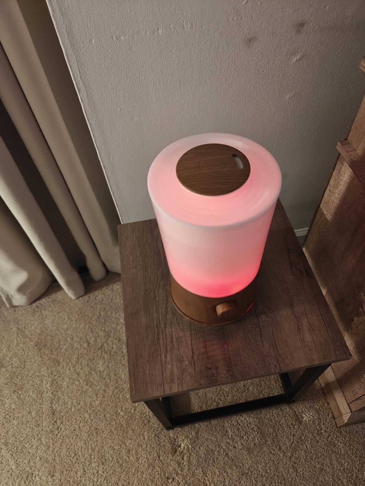BlueHills Premium 2000 ML XL Essential Oil Diffuser Aromatherapy Humidifier for Large Room Home 40 Hour Run Huge Coverage Area 2 Liter Extra Large Capacity Diffuser High Mist Dark Wood Grain E003 customer photo 2