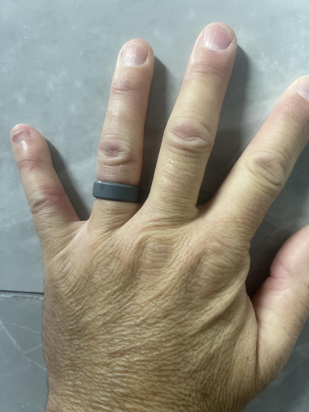 Groove Life Edge Silicone Ring - Breathable Rubber Wedding Rings for Men, Unique Design, Comfort Fit Ring customer photo 2