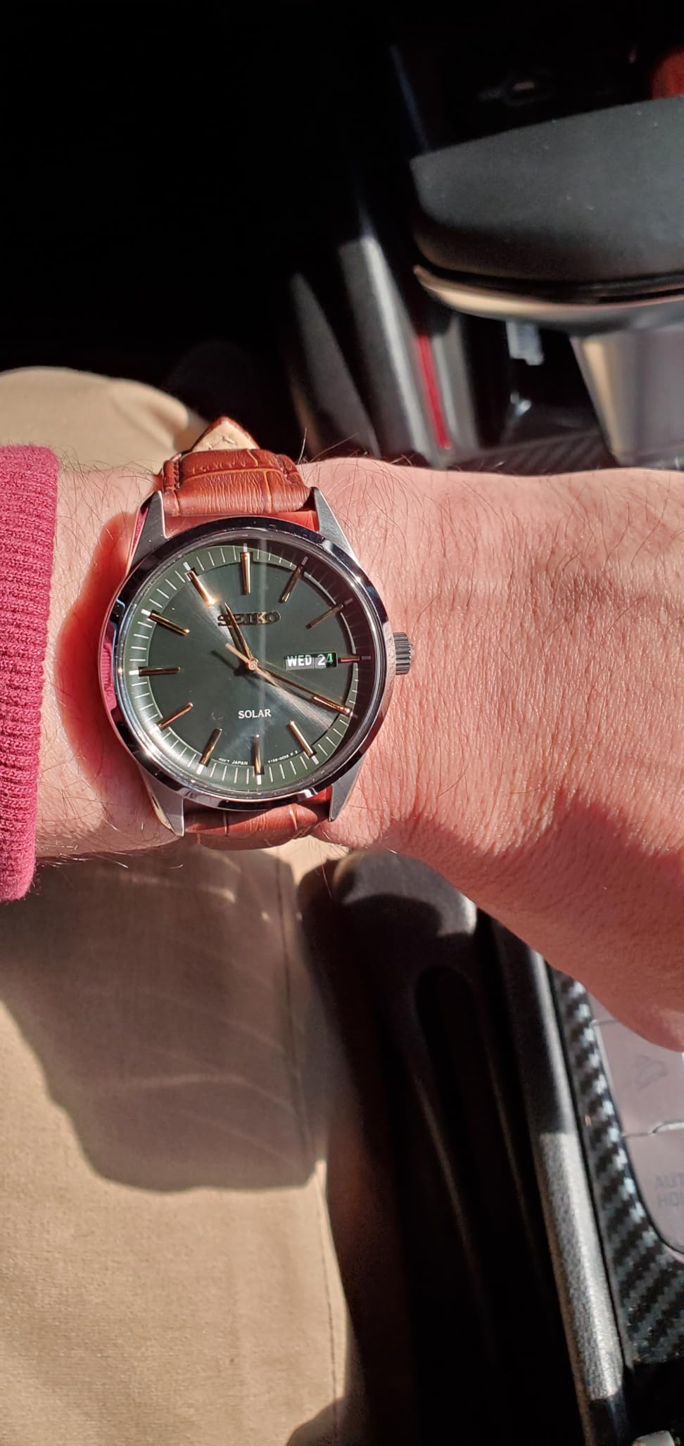 SEIKO Herren-Uhr Quarz Edelstahl mit Edelstahlband SNE525P1 customer photo 1