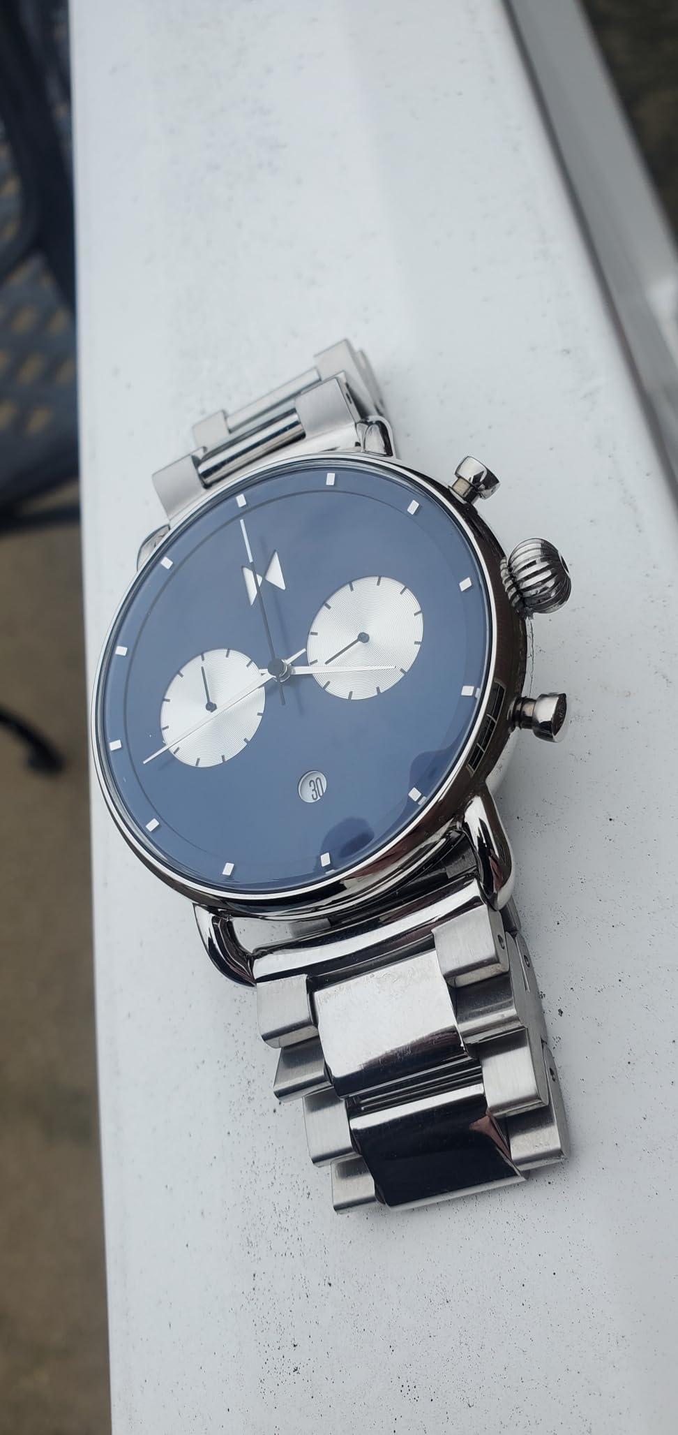 MVMT Men's Analog Quartz Watch with Stainless Steel, Blue Bracelet customer photo 1