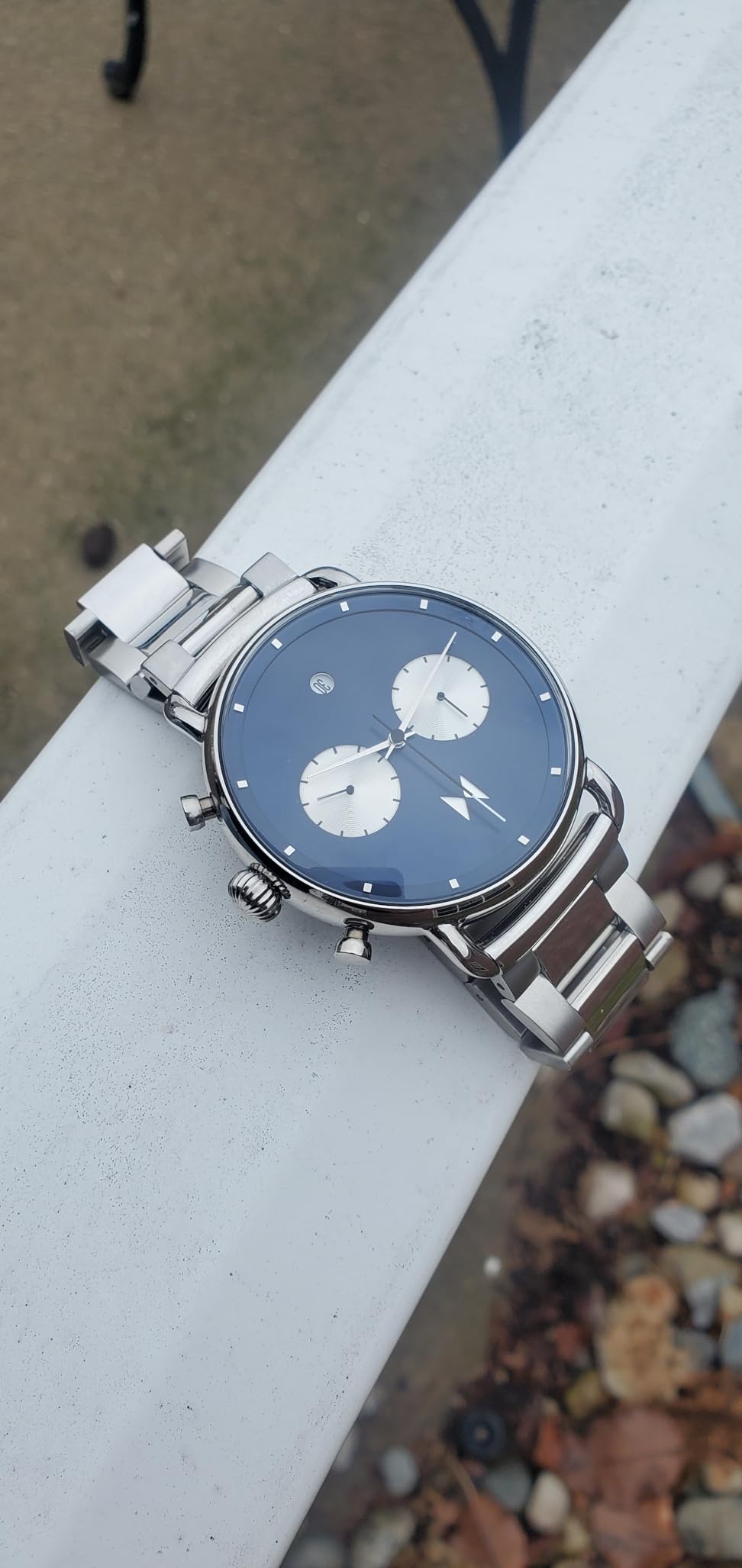 MVMT Men's Analog Quartz Watch with Stainless Steel, Blue Bracelet customer photo 2