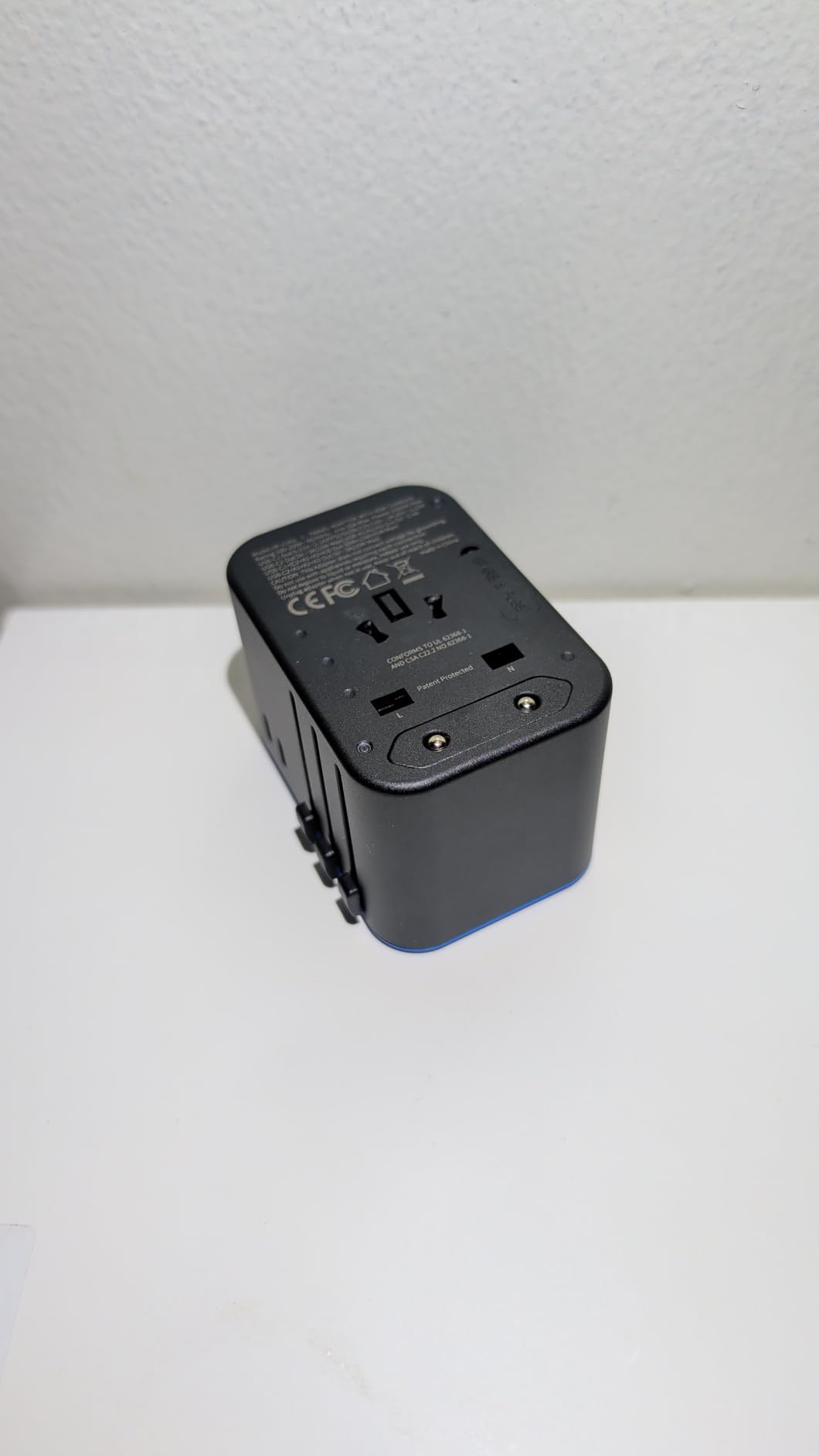 Ceptics Universal Travel Adapter, 45W International Power Adapter with PD & QC 3.0 Dual USB-C, 3 USB Travel Adapter Worldwide, Type I C G A Outlets - EU Euro US UK (11-KU) customer photo 2