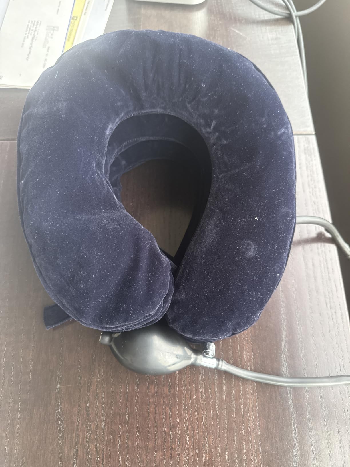 Cervical Neck Traction Device for Instant Neck Pain Relief - Inflatable & Adjustable Neck Stretcher Neck Support Brace, Best Neck Traction Pillow for Home Use Neck Decompression (Blue) customer photo 1