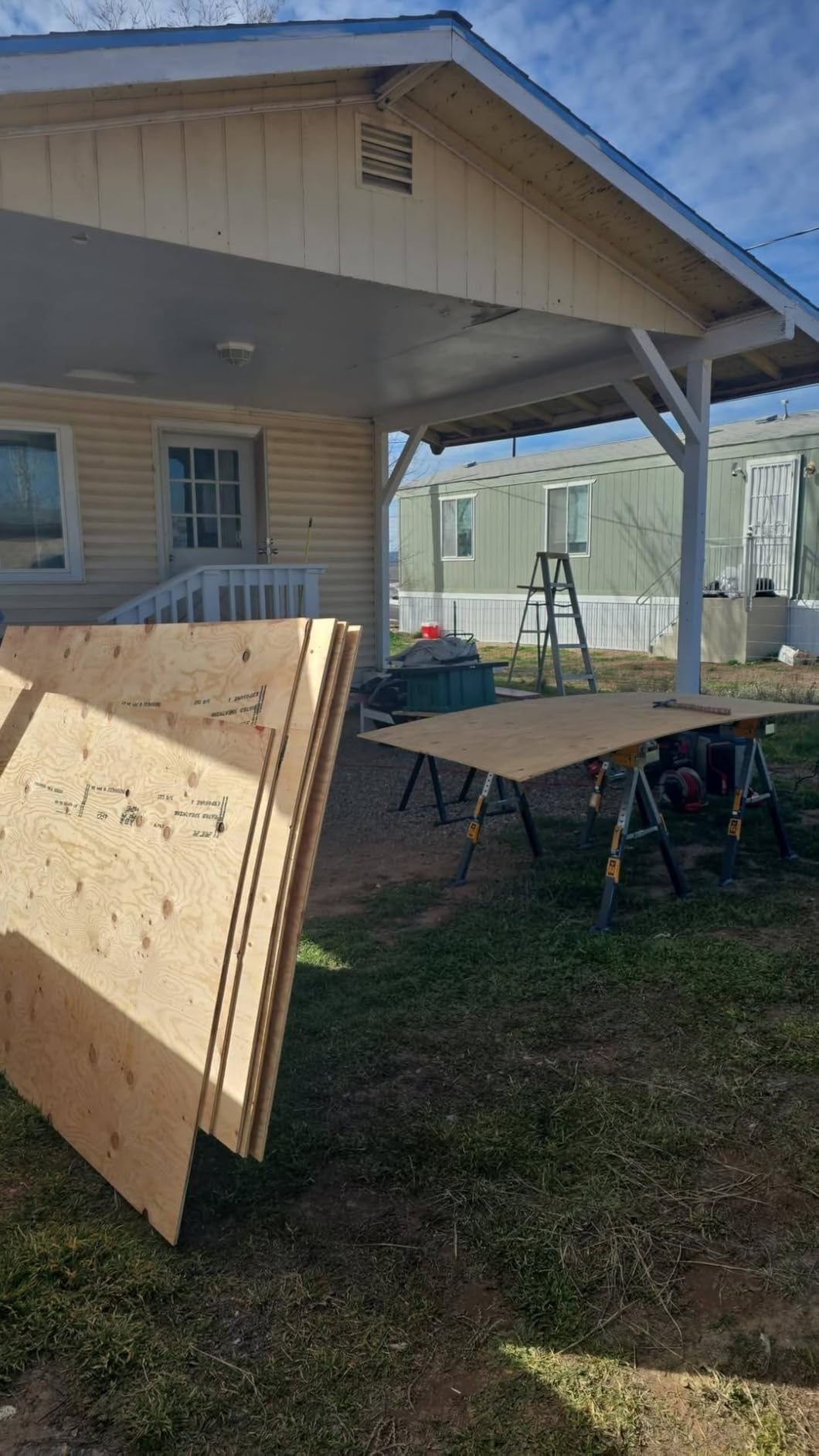ToughBuilt - Sawhorse/Jobsite Table, Heavy-Duty Folding Sawhorses with 2,200 lb Combined Load Capacity, Adjustable 2x4 Support Arms and All-Steel Powder-Coated Frame, 2 Pack (TB-C550-2) customer photo 2