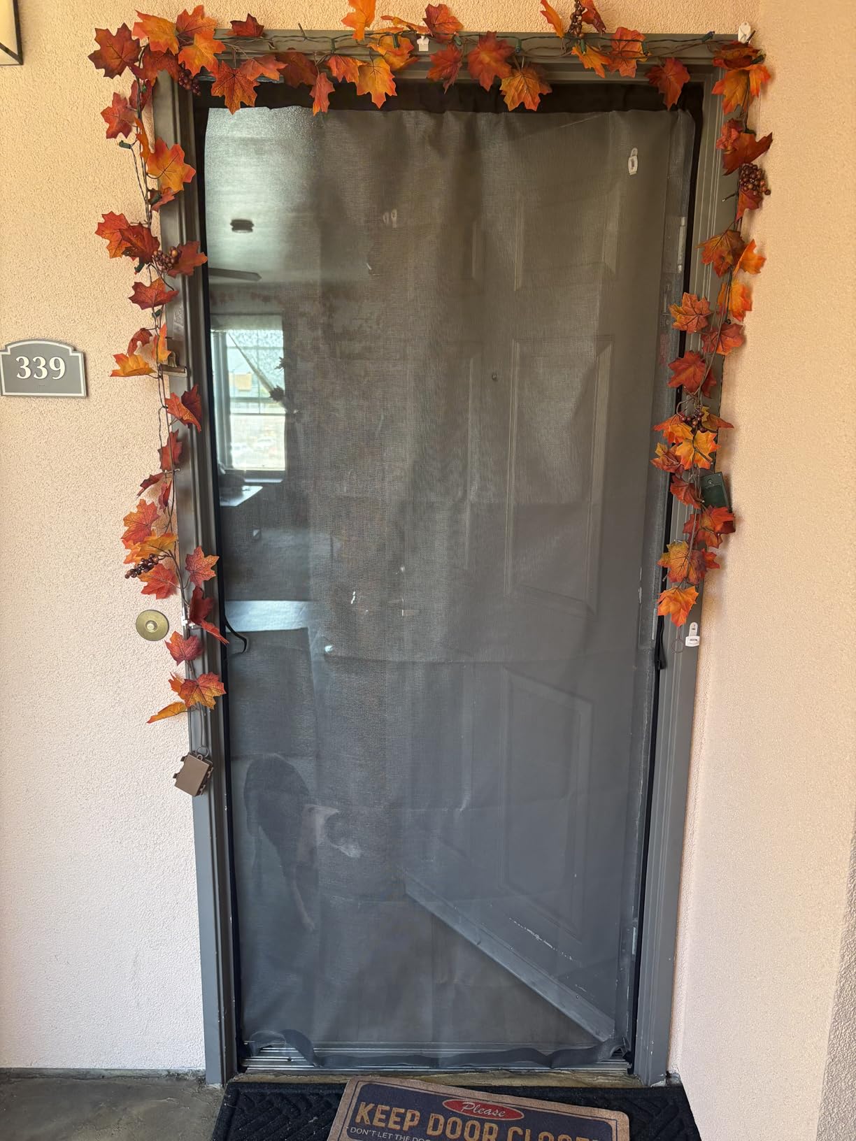 MAGZO Hanging Screen Door Curtain, Fits Door Size 32