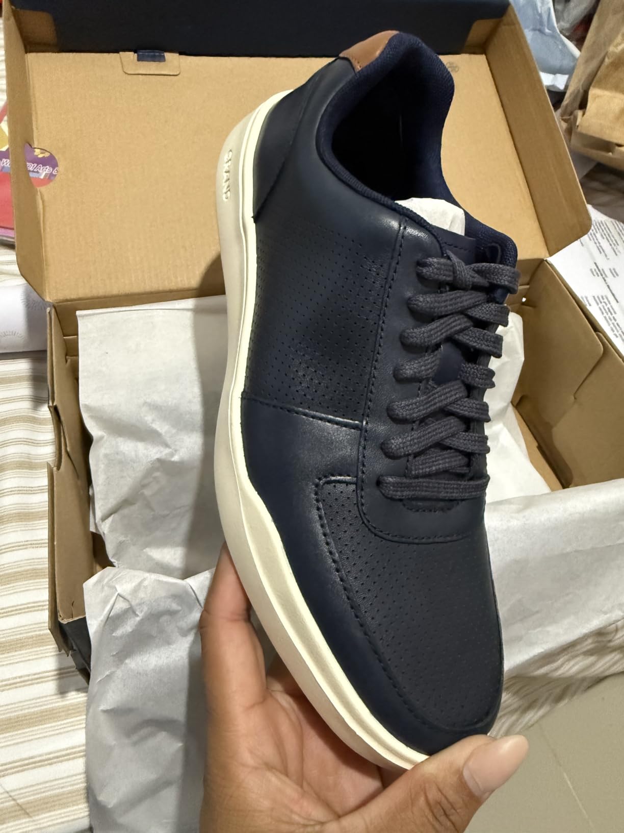 Men's Grand Crosscourt Perforated Sneaker customer photo 2