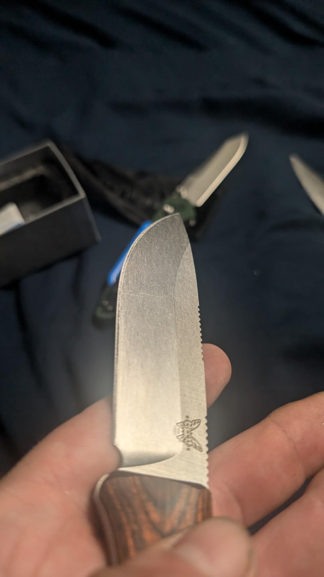 Benchmade Saddle Mountain Skinner Hunting Knife, S30V Steel Blade (15002) | Dark Brown Wood handle, Drop-Point blade customer photo 1