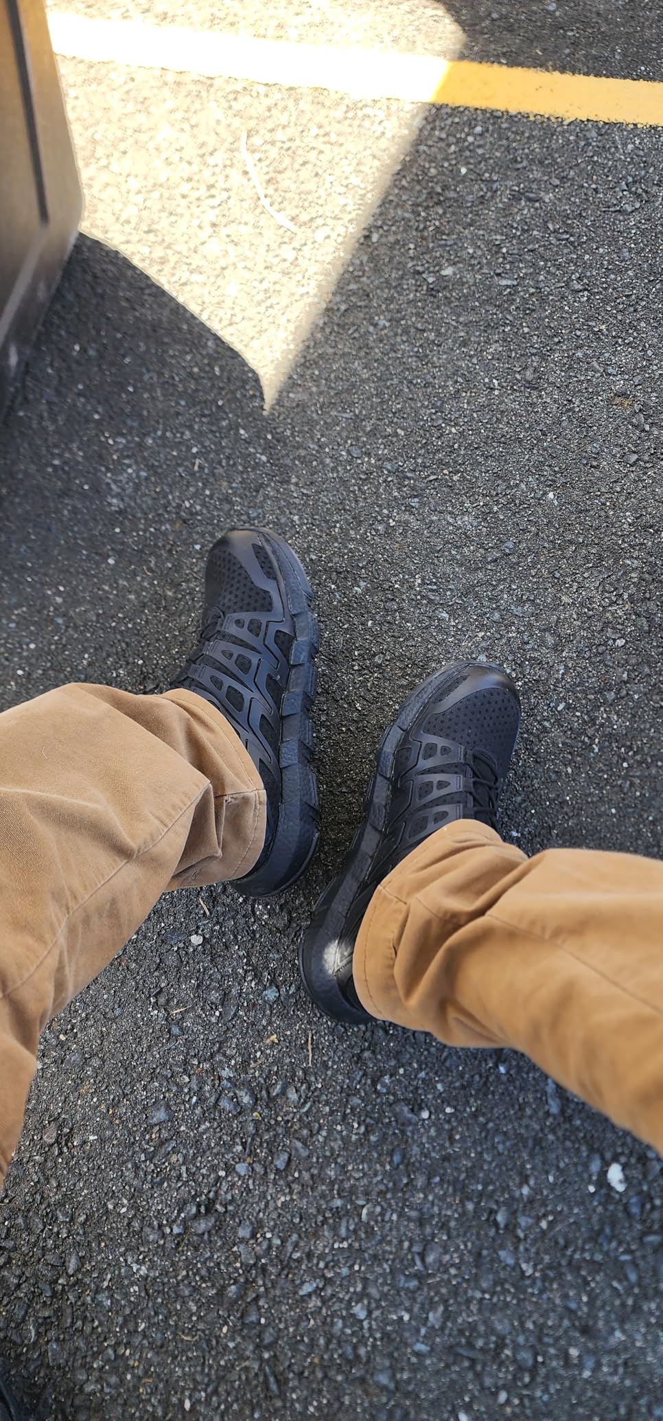 Wolverine Men's Rev DuraShocks Composite Toe Slip Resistant Athletic Work Shoe customer photo 1
