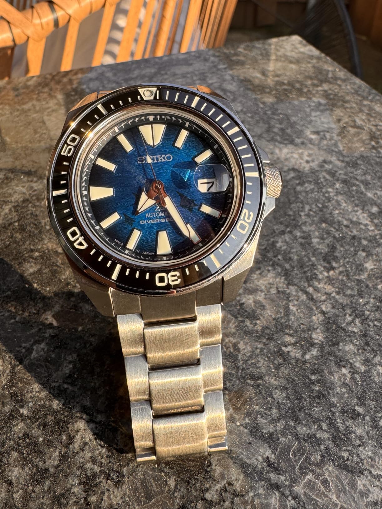 SEIKO SRPE33 Automatic Dive Watch for Men - Prospex Special Edition - LumiBrite Hands, Unidirectional Bezel - Water Resistant 200M customer photo 1