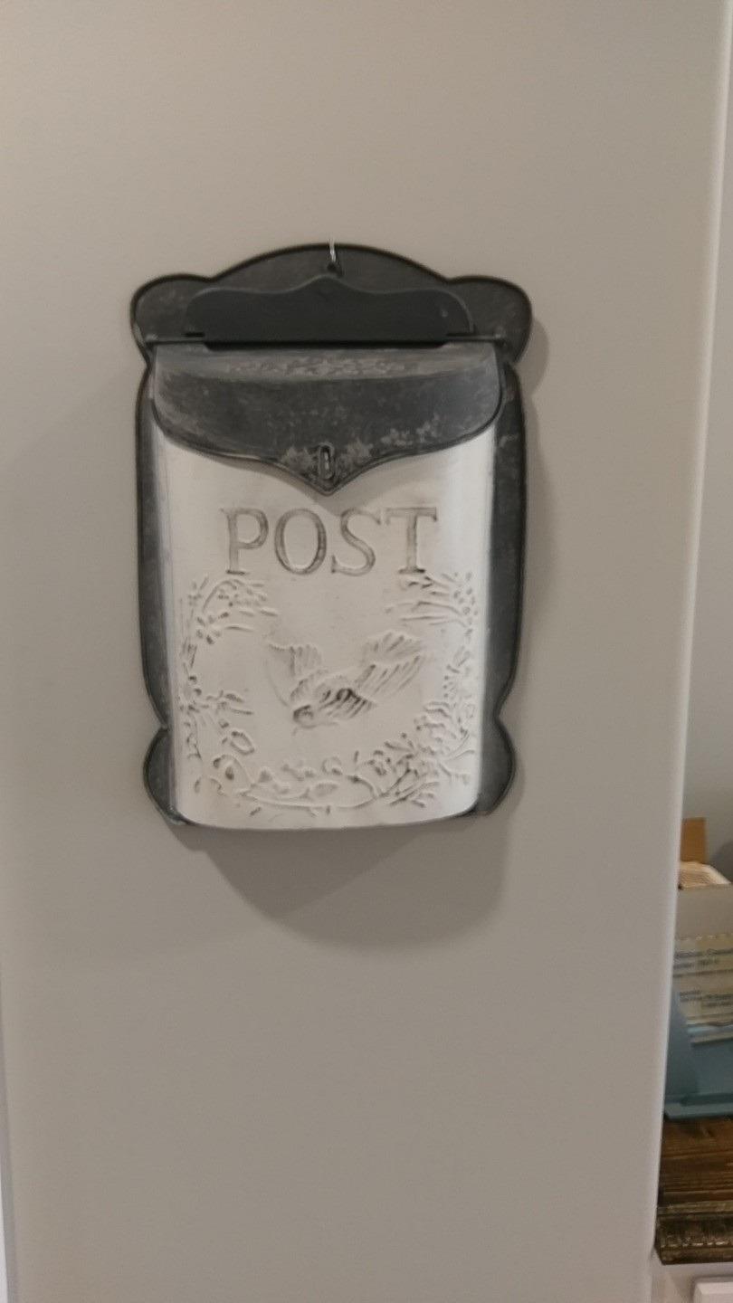 Vintage Style Wedding Card Box - Nostalgic Farmhouse Keepsake Holder for Cards, Wishes & Treasured Moments (White Horizontal) customer photo 2