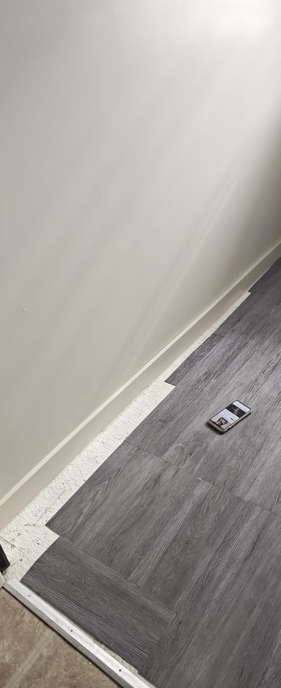 Art3d Peel and Stick Floor Tile Vinyl Wood Plank 36-Pack 54 Sq.Ft, Deep Gray, Rigid Surface Hard Core Easy DIY Self-Adhesive Flooring customer photo 1