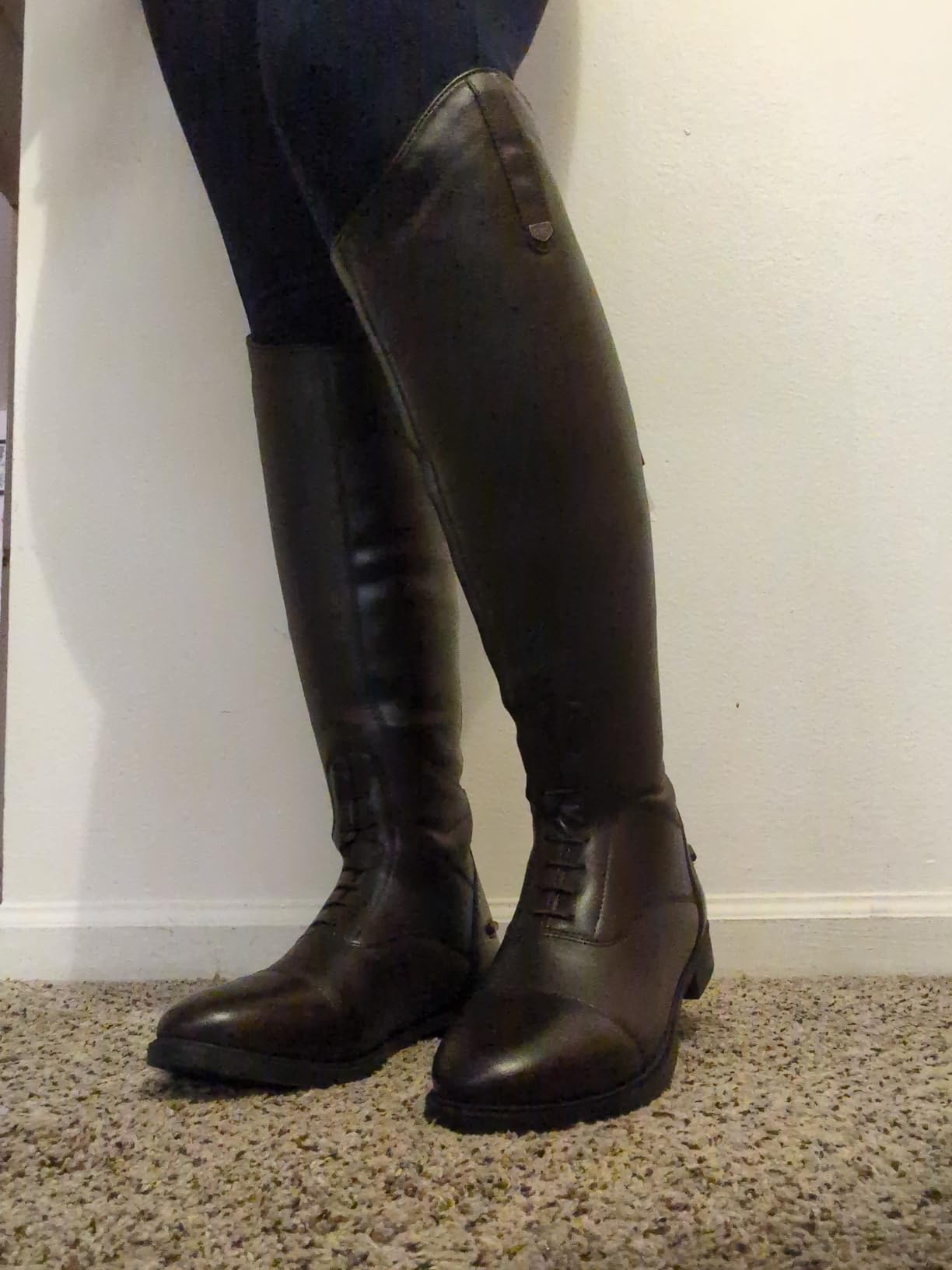 HORZE Rover Women's Synthetic Leather Equestrian Boots with Rear Zipper | Durable, Comfortable Horse Riding Boots for Women, for Show, Stable and Arena Use, Everyday Training for Horseback Riders customer photo 1