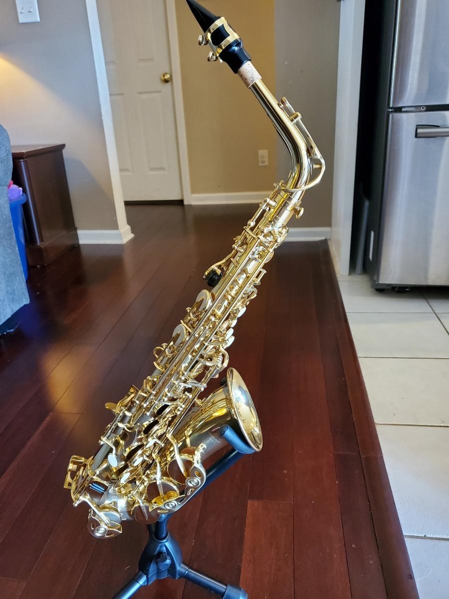 Eastar Professional Alto Saxophone Golden E Flat Eb with Cleaning Kit, Carrying Case, Mouthpiece, Neck Strap, Reeds, Stand, AS-Ⅲ customer photo 1