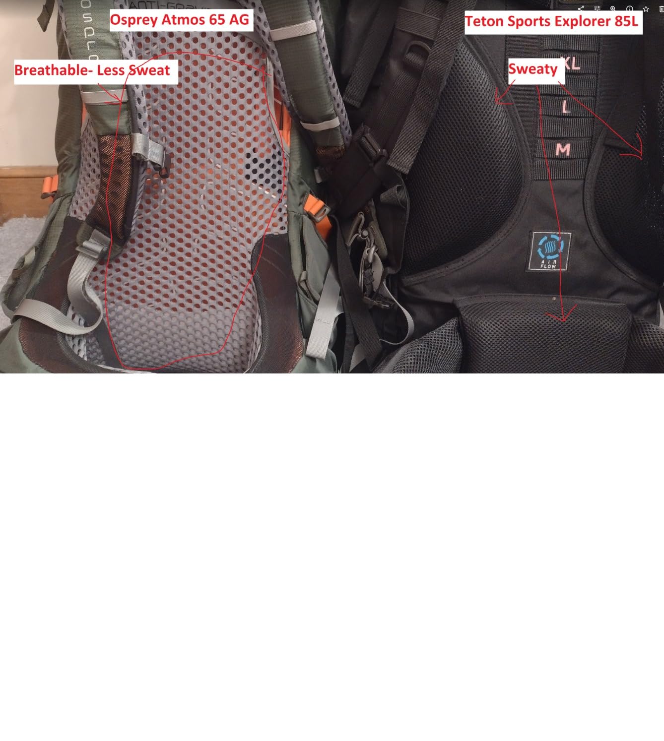Teton 65L Explorer Internal Frame Backpack for Hiking, Camping, Backpacking, Rain Cover Included customer photo 2