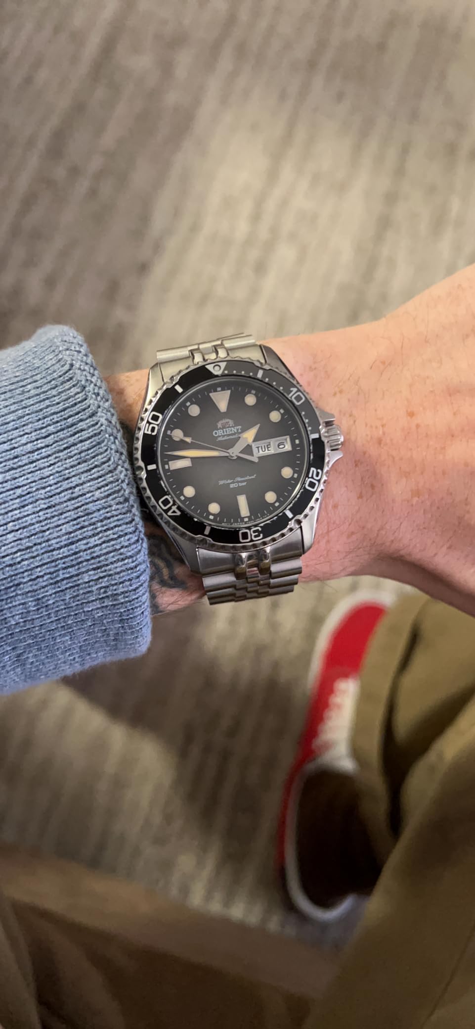RA-AA08 Automatic / Hand-Winding Movement, 41.8 mm Stainless Steel Case, Sapphire Crystal, 200 m Diver Style Watch customer photo 2