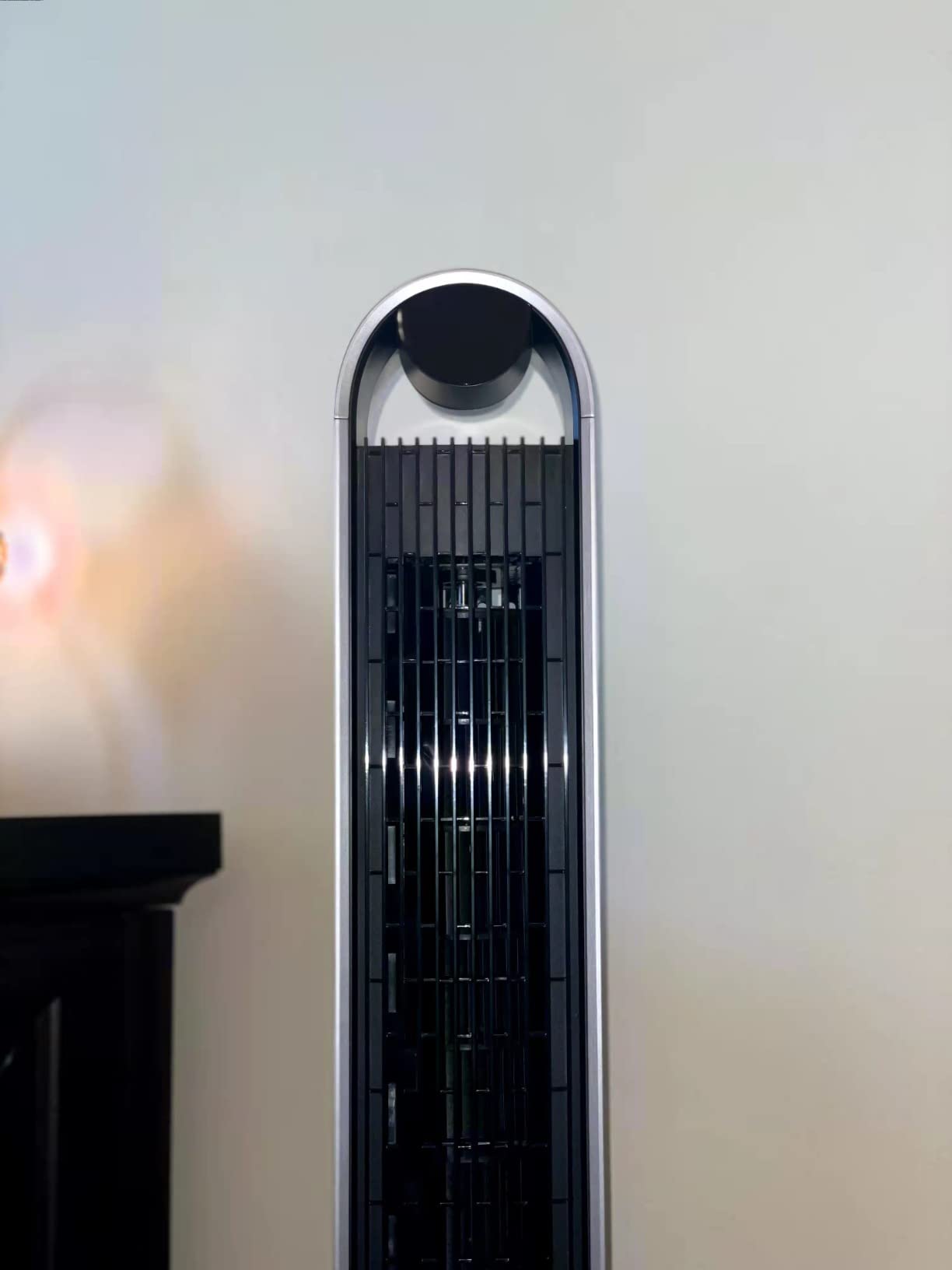 DREO Tower Fan for Bedroom, 42 Inch 120° Oscillating Fan, 20dB Quiet DC Motor, 28ft/s Velocity Bladeless Standing Fan with 12 Speeds, 4 Modes, 12H Timer Cooling Fans for Home, Living Room customer photo 1