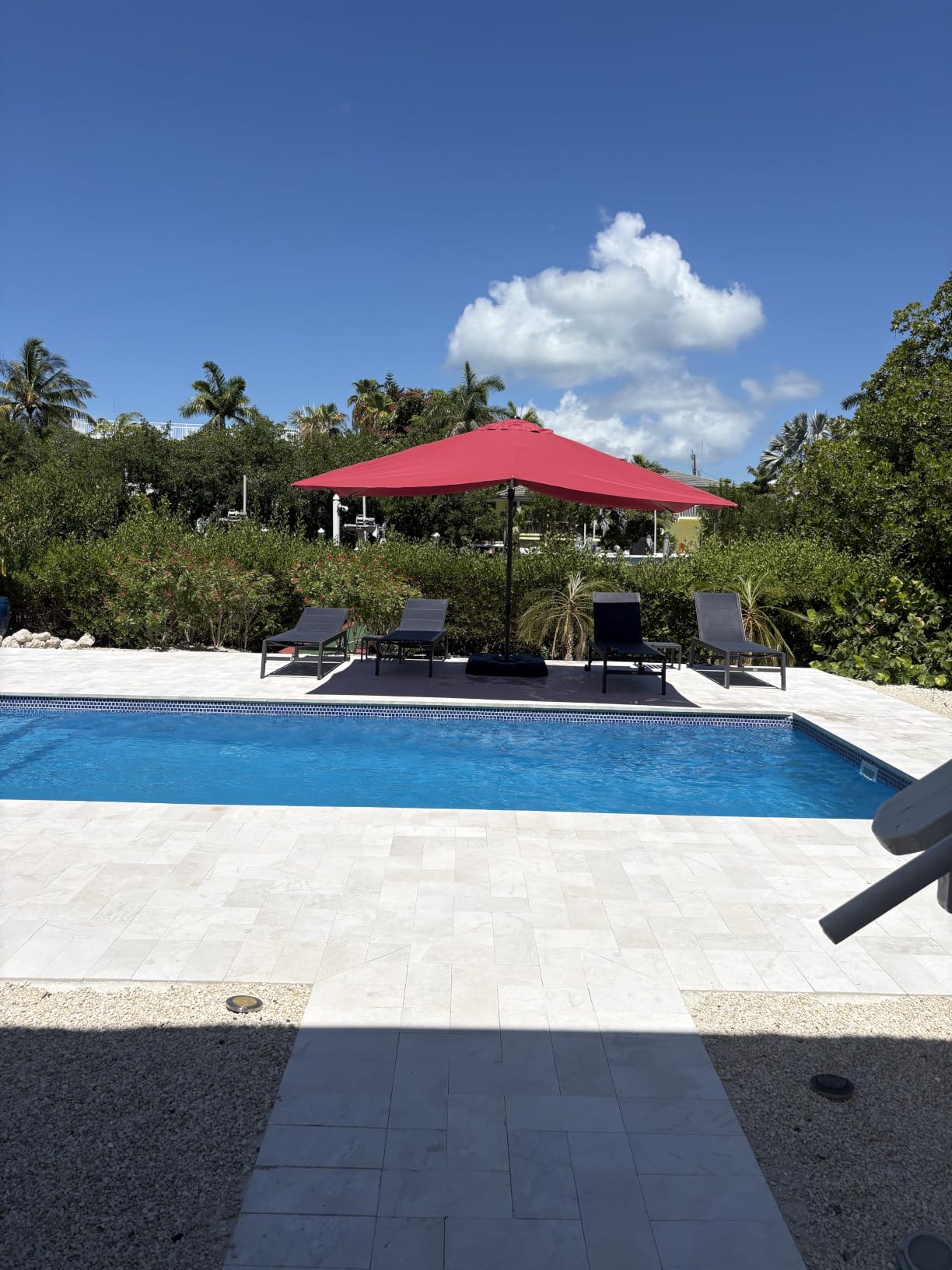 PURPLE LEAF Patio Umbrella Base SBL4090 Water & Sand Filled Weighted Base Outdoor Umbrella Base for Offset Cantilever Umbrella 200 Lbs customer photo 1