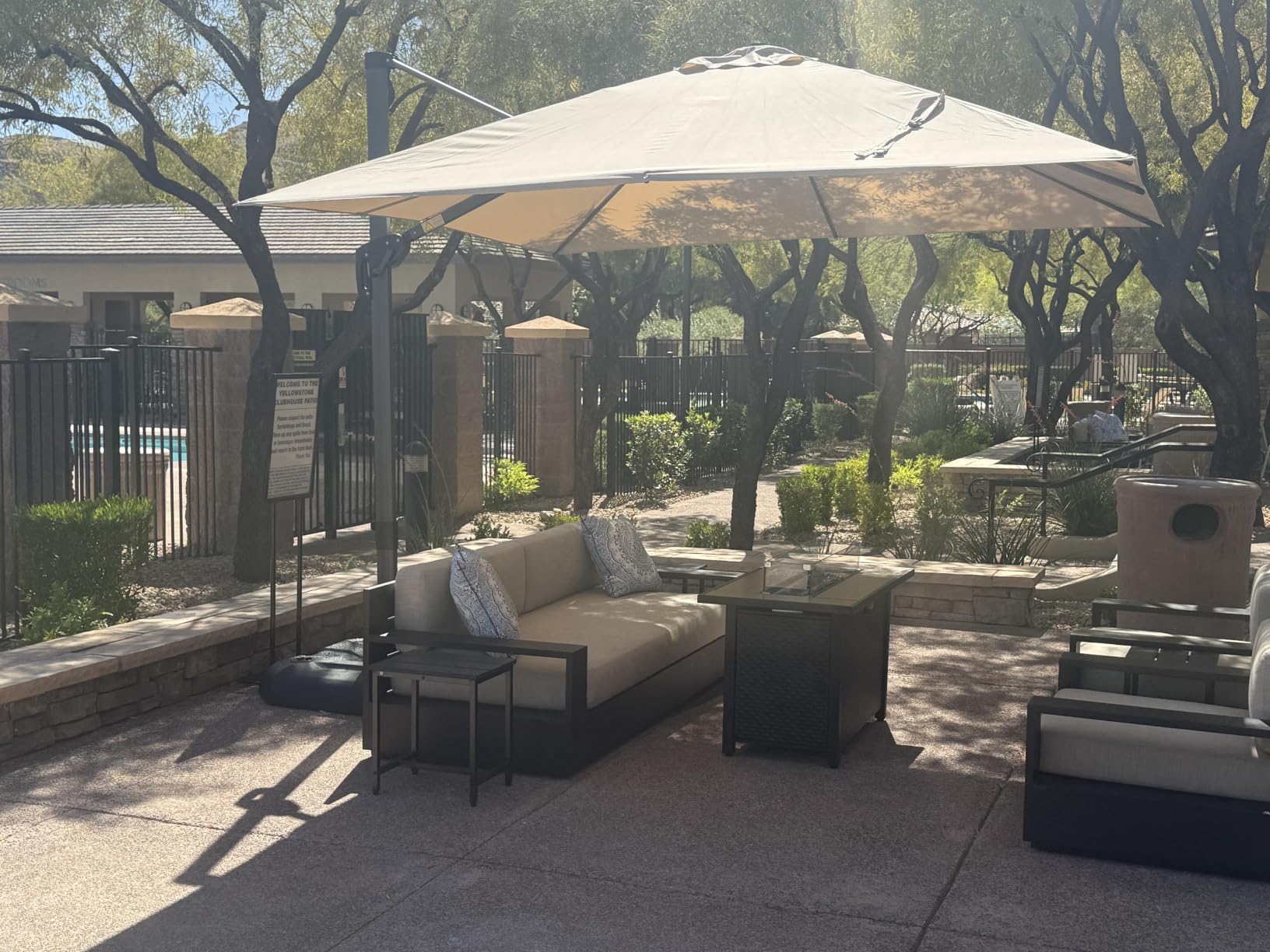 PURPLE LEAF Patio Umbrella Base SBL4090 Water & Sand Filled Weighted Base Outdoor Umbrella Base for Offset Cantilever Umbrella 200 Lbs customer photo 2