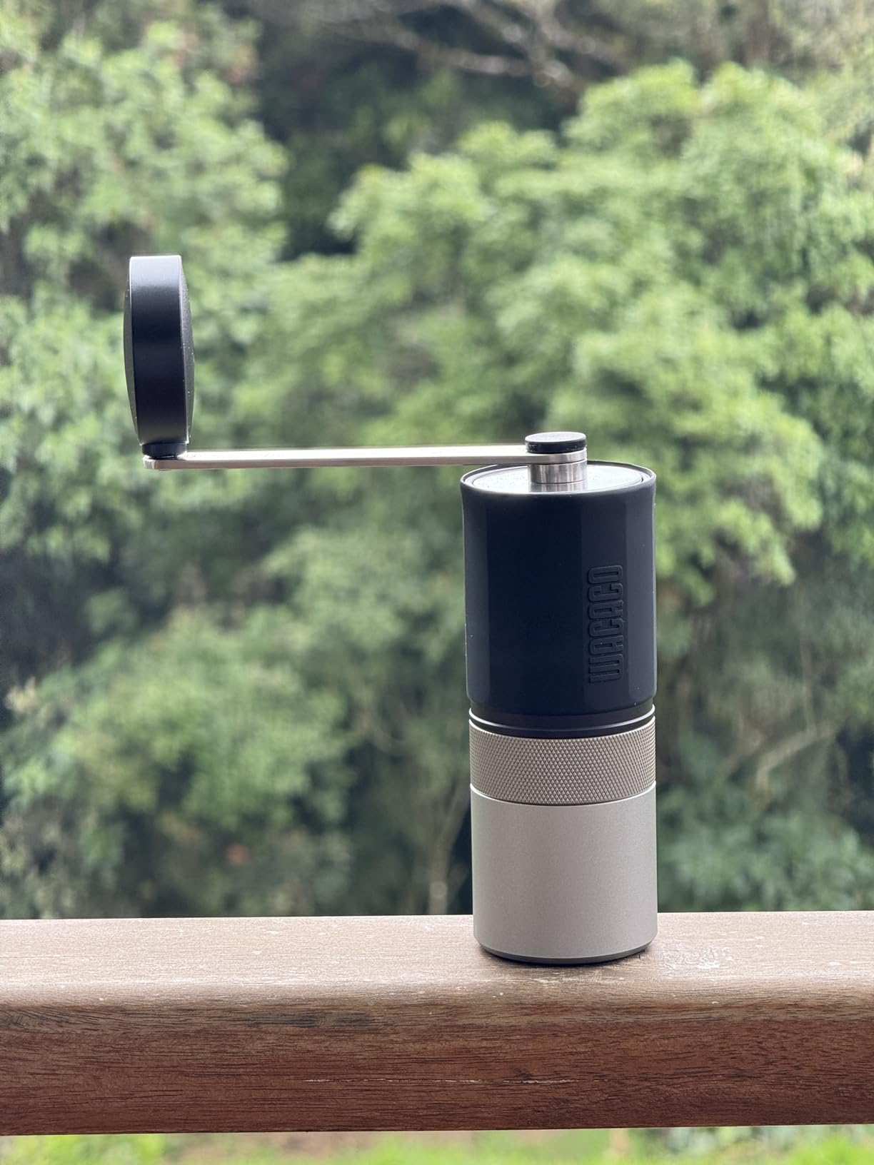 WACACO Exagrind, Manual Coffee Grinder, Stainless Steel Conical Burr, High Precision Adjustable Coffee Bean Grinder with Hand Crank, Handheld Portable Grinder for Espresso, Pour-over, Camping, Travel customer photo 1
