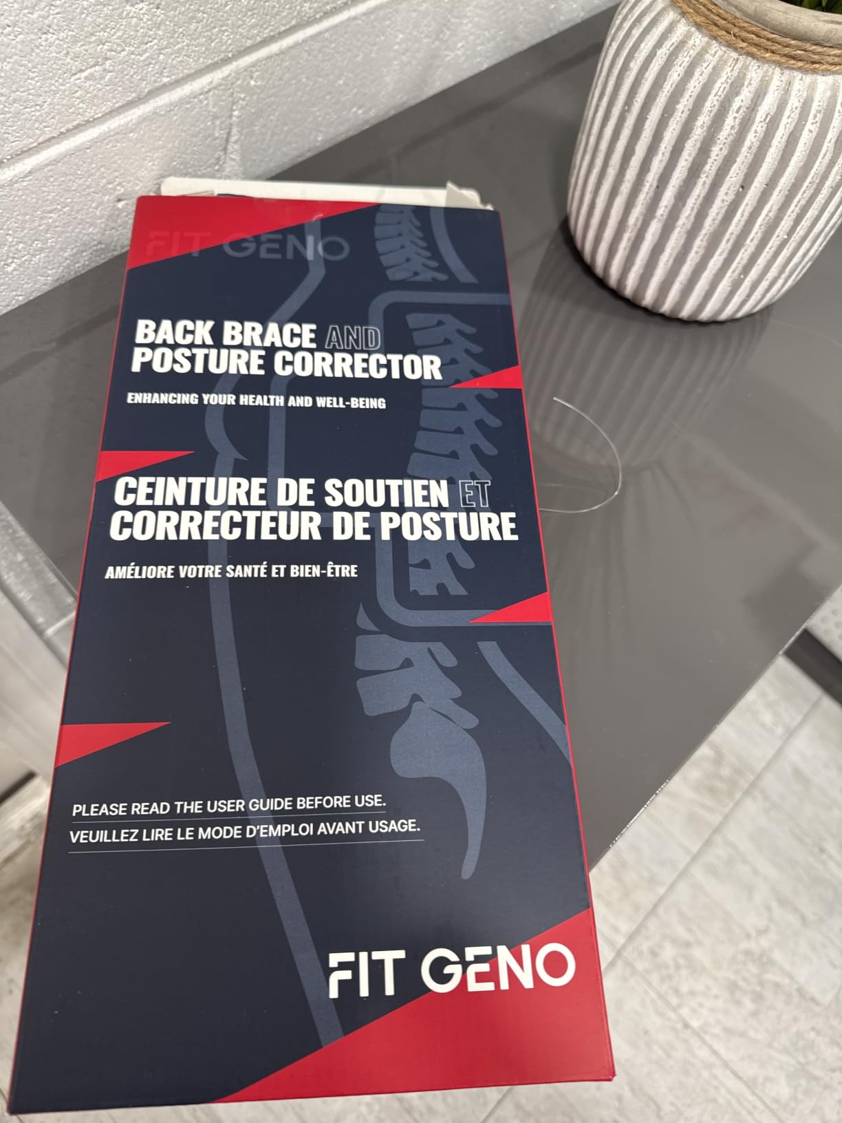 Fit Geno Back Brace Posture Corrector for Women and Men, Shoulder Straightener, Adjustable Full Back Support, Upper and Lower Back Pain Relief - Scoliosis, Hunchback, Hump, Thoracic, Spine Corrector customer photo 2