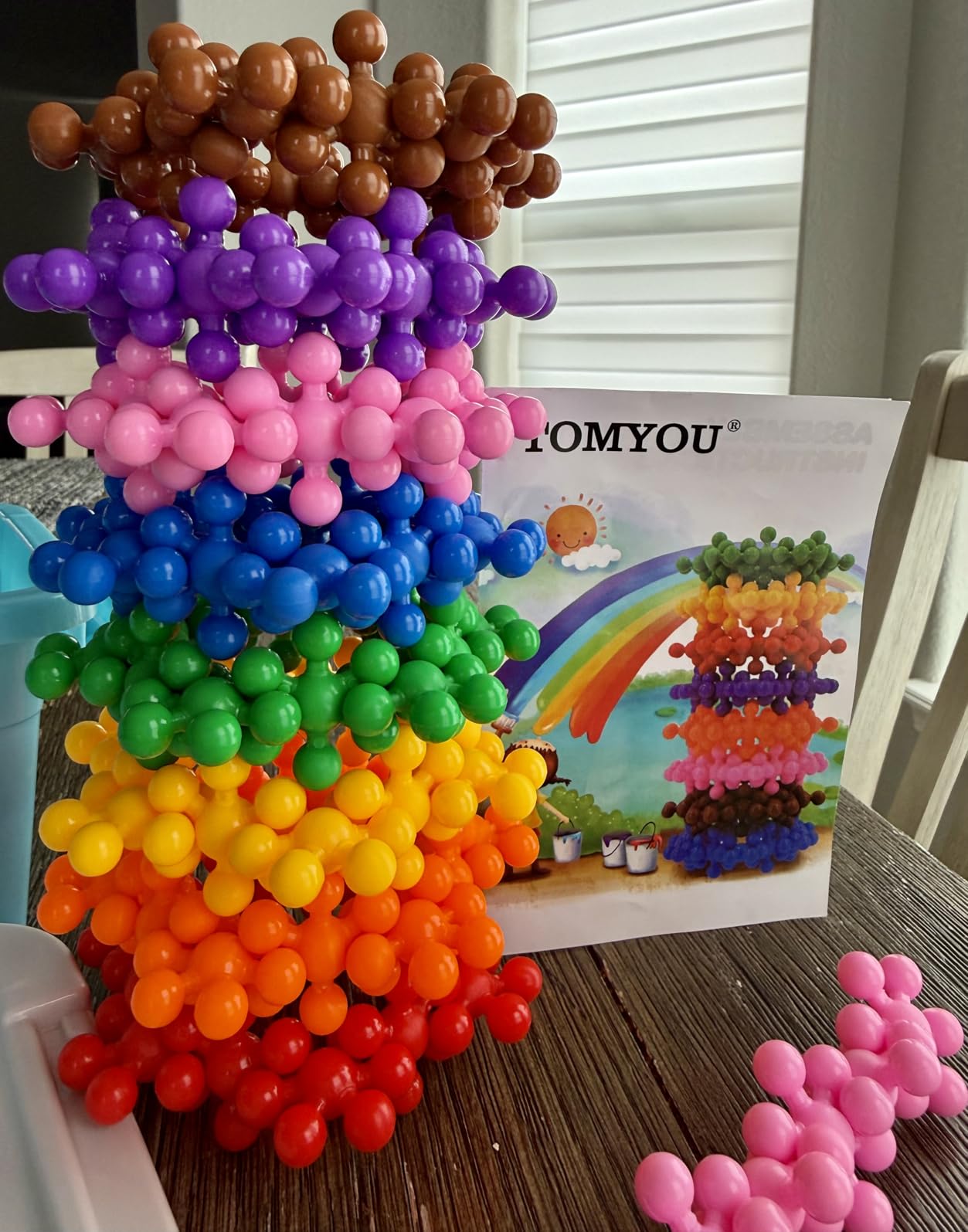 TOMYOU 200 Pieces Building Blocks Kids STEM Toys Educational Discs Sets Interlocking Solid Plastic for Preschool Boys and Girls Aged 3+, Safe Material Creativity customer photo 2