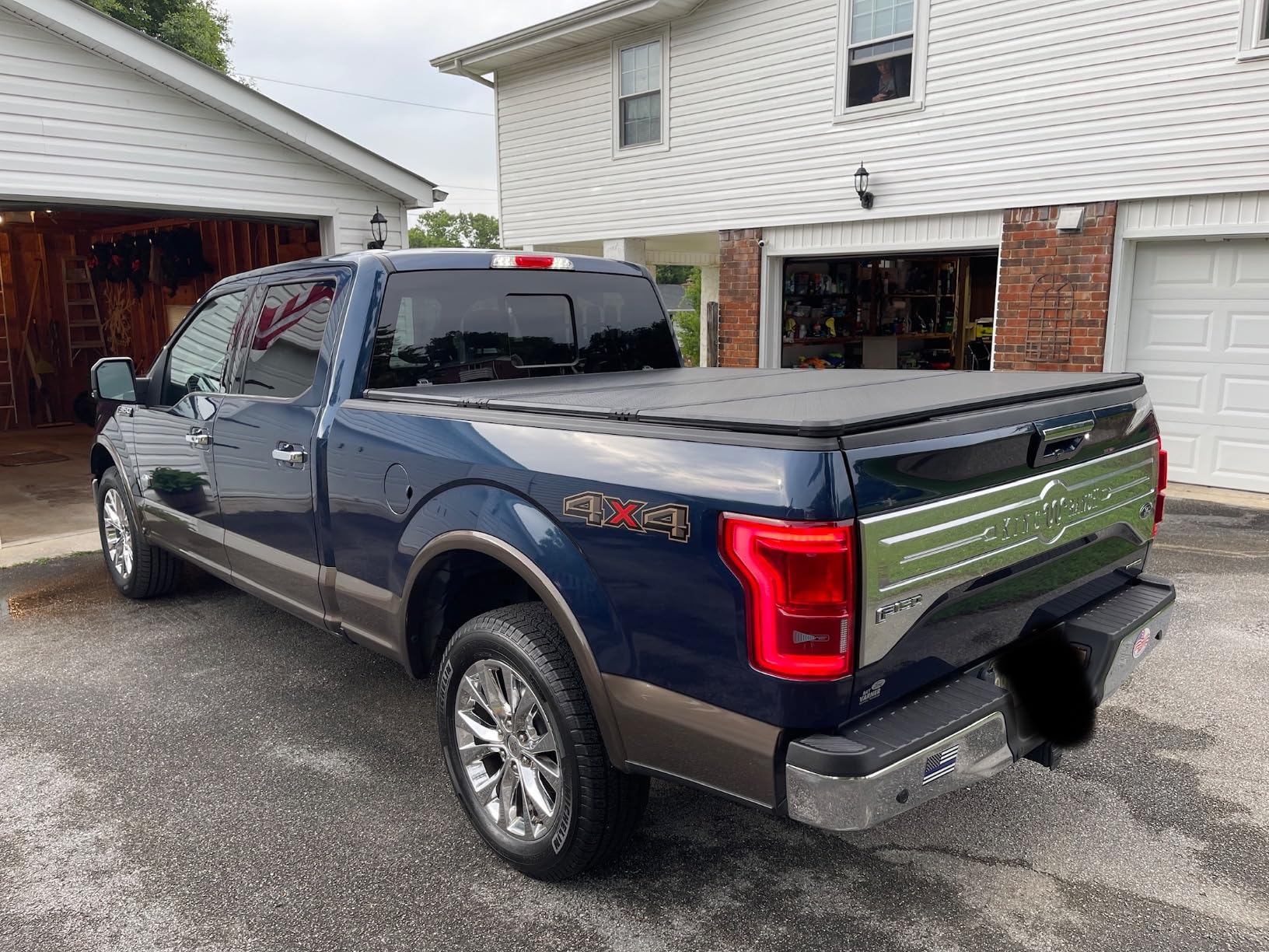 Toptiny Hard Folding Truck Bed Tonneau Cover | HTF016 | Fits 2015-2026 Ford F150 | F150 Lightning 5'5