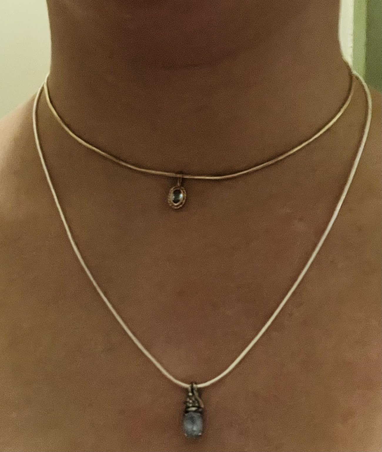 DEARMAY 14K Gold Plated Herringbone Necklaces for Women, Dainty Gold Snake Choker Chain Non Tarnish Trendy Simple Thin & Chunky Options Neckalce 1.5/3/5/6/8mm Chain Jewelry for Gifts customer photo 1