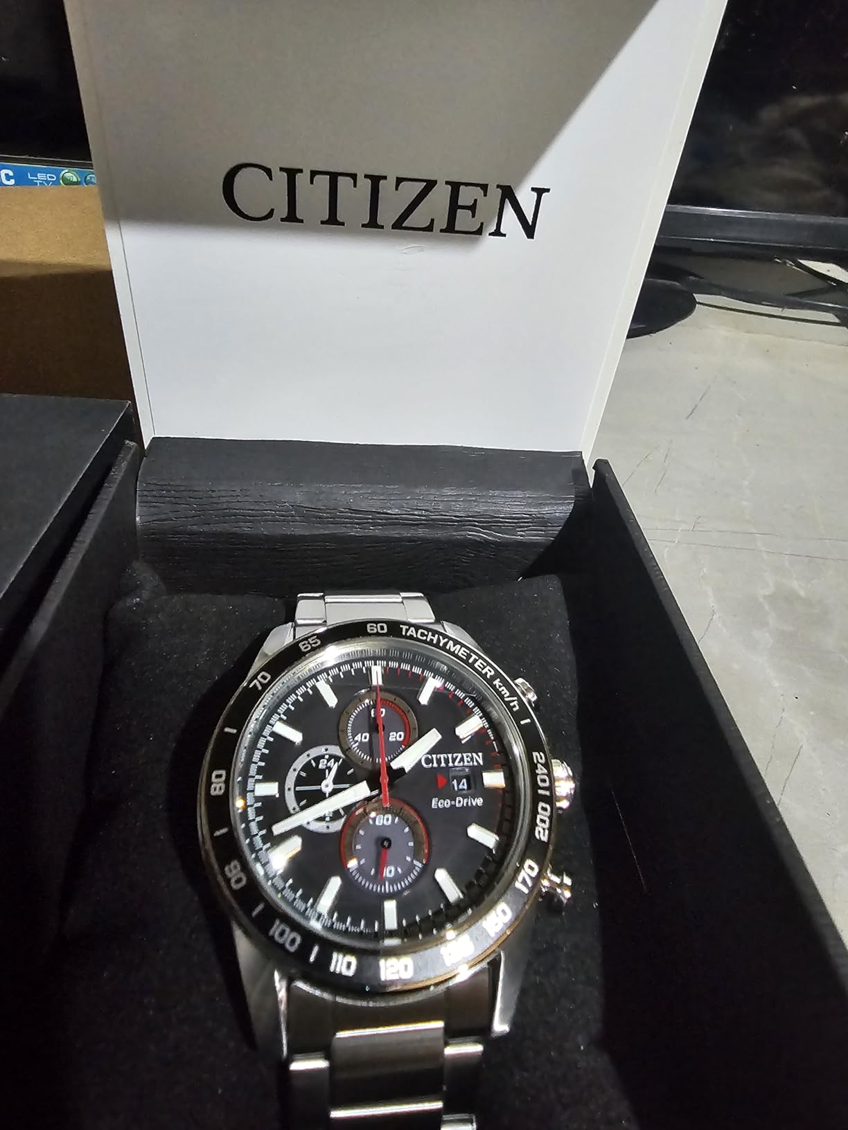 Citizen Men's Sport Casual Brycen Eco-Drive Chronograph Stainless Steel Watch customer photo 1
