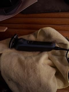 Philips Norelco 5400 Electric Shaver, Storm Blue | 45 Self Sharpening SteelPrecision Blades, 360° Flexible Heads, SenseIQ Technology, LED Display, Pop-up Trimmer, S5880/81 customer photo 1