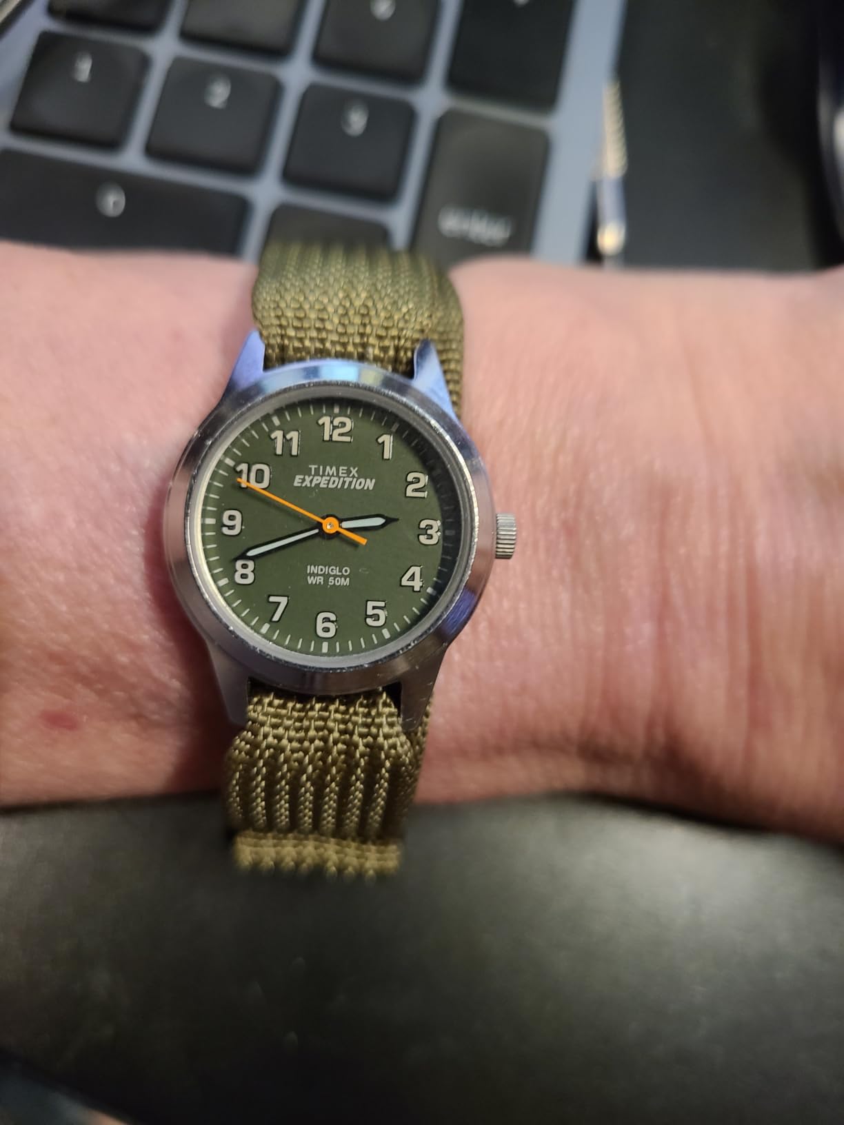 ANNEFIT Nylon Watch Band 16mm 18mm 20mm 22mm, One-Piece Waterproof Military Watch Straps with Heavy Buckle customer photo 1