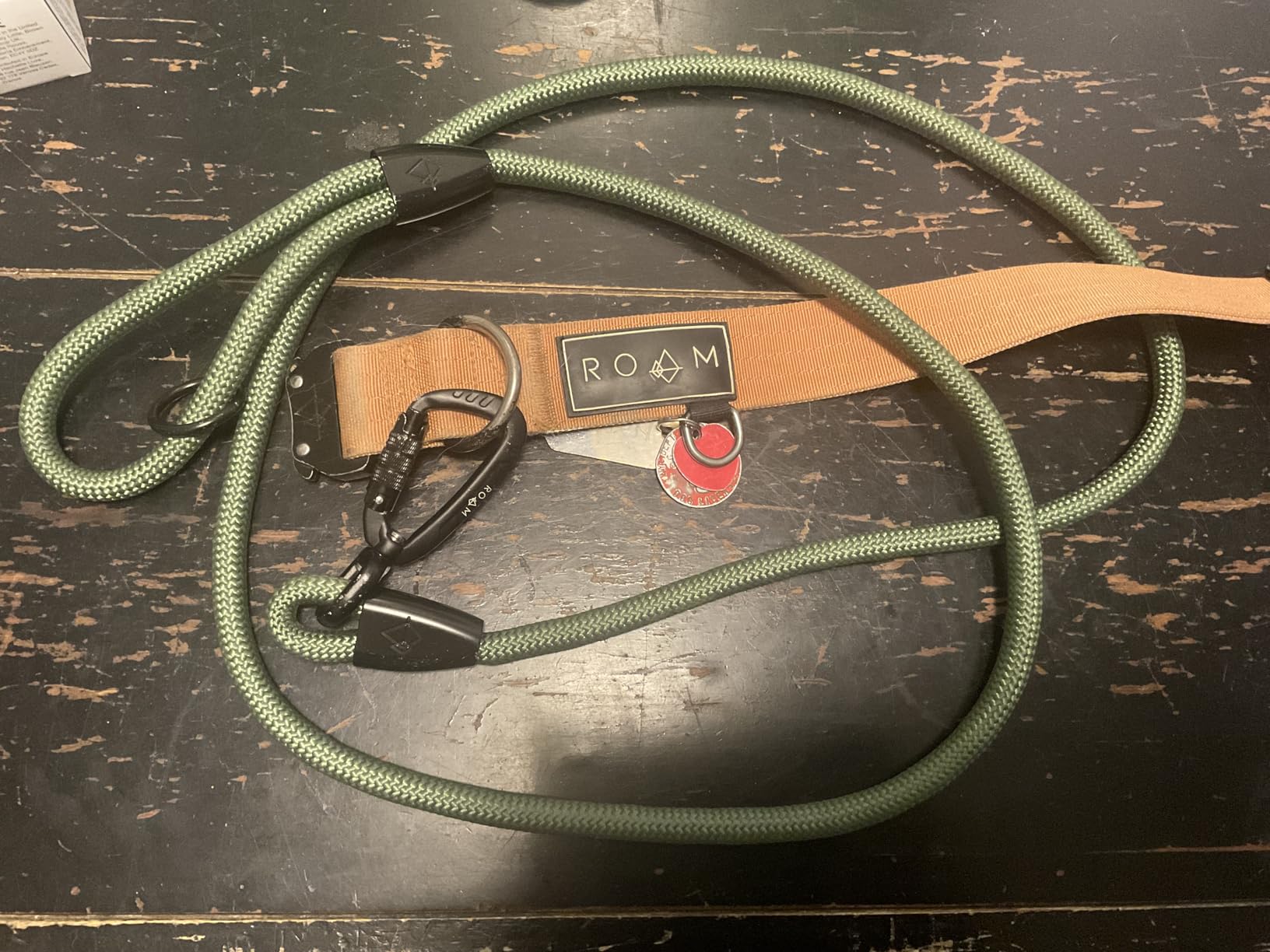 MADE TO ROAM Premium Everyday Leash - Ultra Soft Dog Leash with Aviation Aluminum Carabiner for Small, Medium, Large Dogs - Washington Rain, 6ft (Metal Clamps) customer photo 1