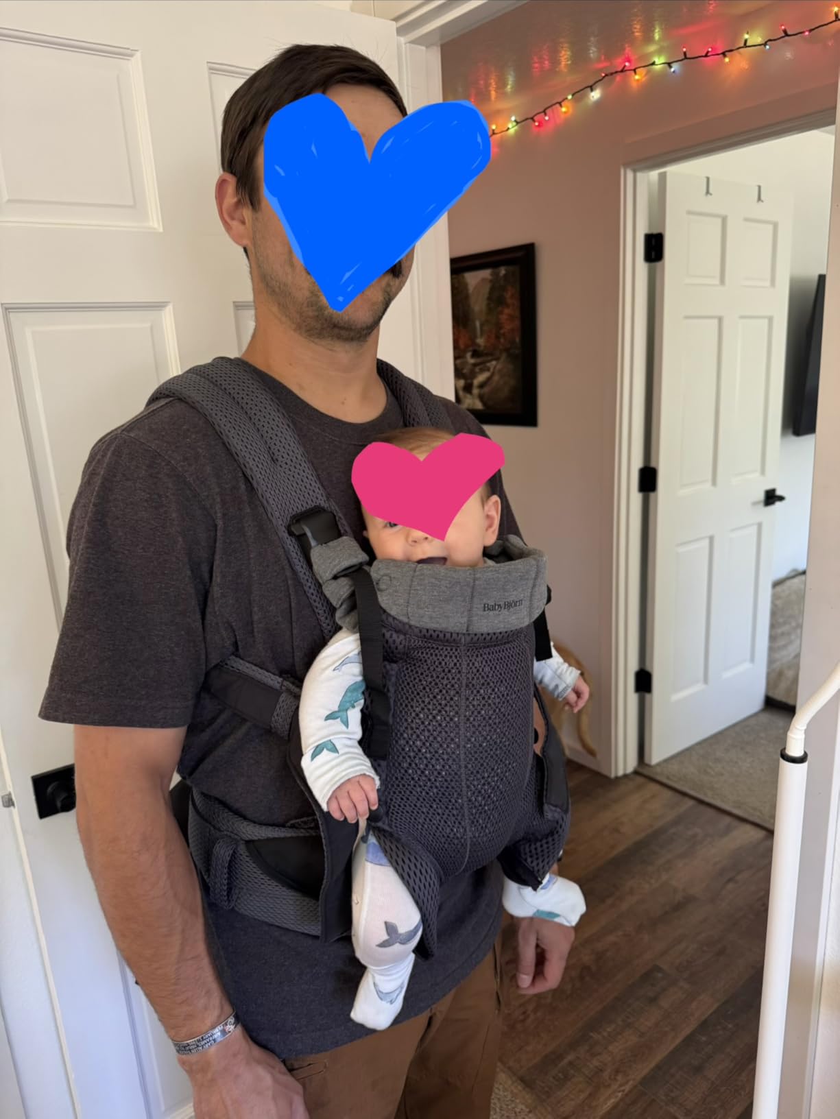 BabyBjorn Baby Carrier Harmony, Cream, 3D Mesh | 3-in-1 Ergonomic Baby Carrier; Newborn, Facing-in, Outward-Facing, and Back Carrying Positions Supported (7-40 lbs), Newborn to Toddler customer photo 1