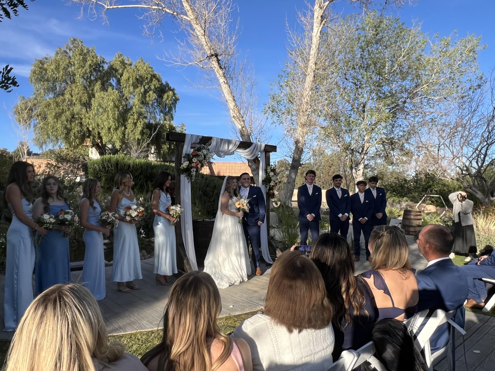 7.2FT Wooden Wedding Arch Square Wood Arches Arbor Backdrop Stand for Ceremony Indoor Outdoor Wedding Party Proposal Scene Garden Beach Forest Rustic Boho Decoration customer photo 2