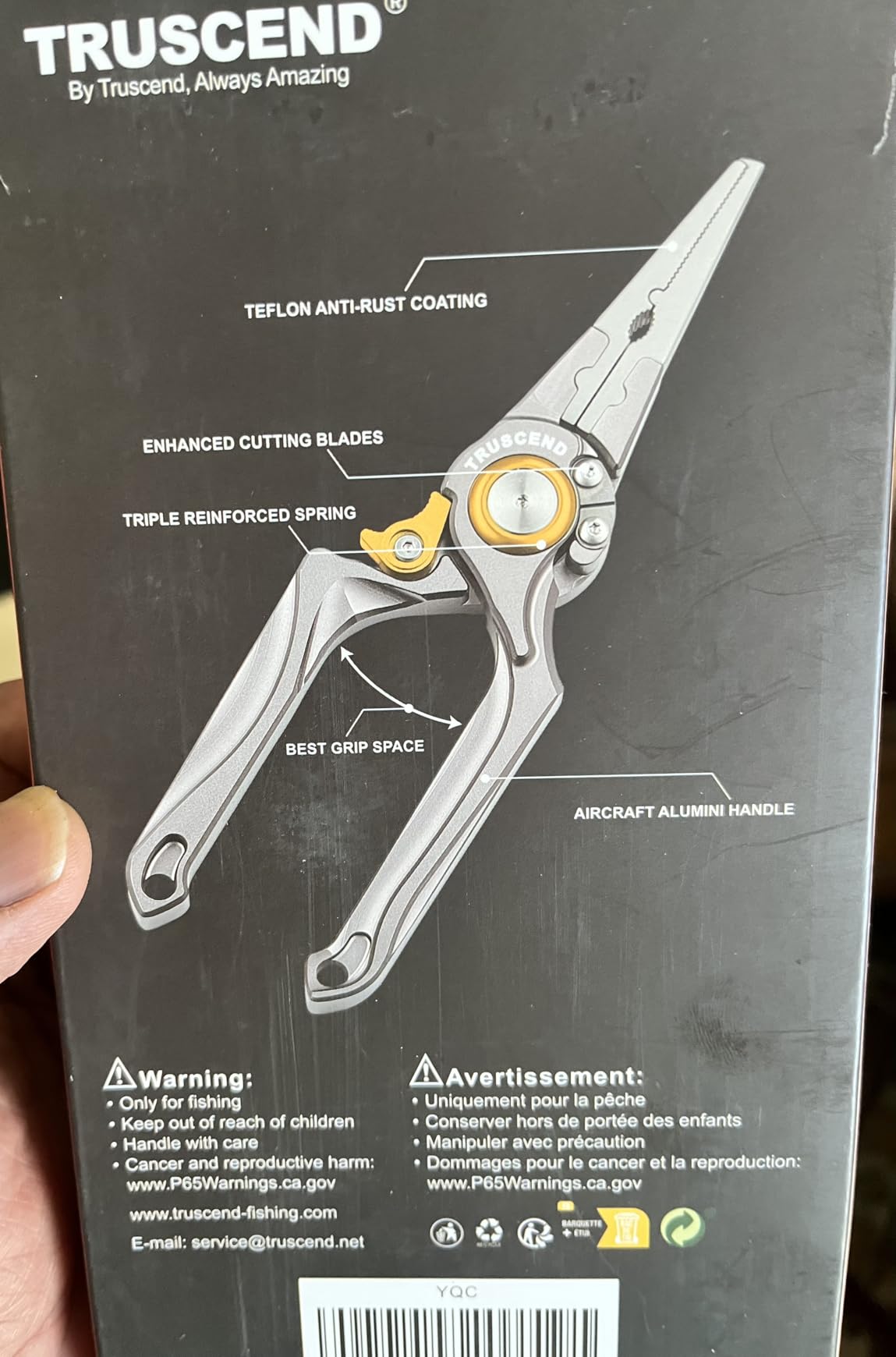 TRUSCEND Easy Use Lockable Fishing Pliers with Tungsten Carbide Cutter, Innovative Ergonomic Handy Handle, Saltwater Corrosion Resistant Teflon Coated Fishing Tool customer photo 2