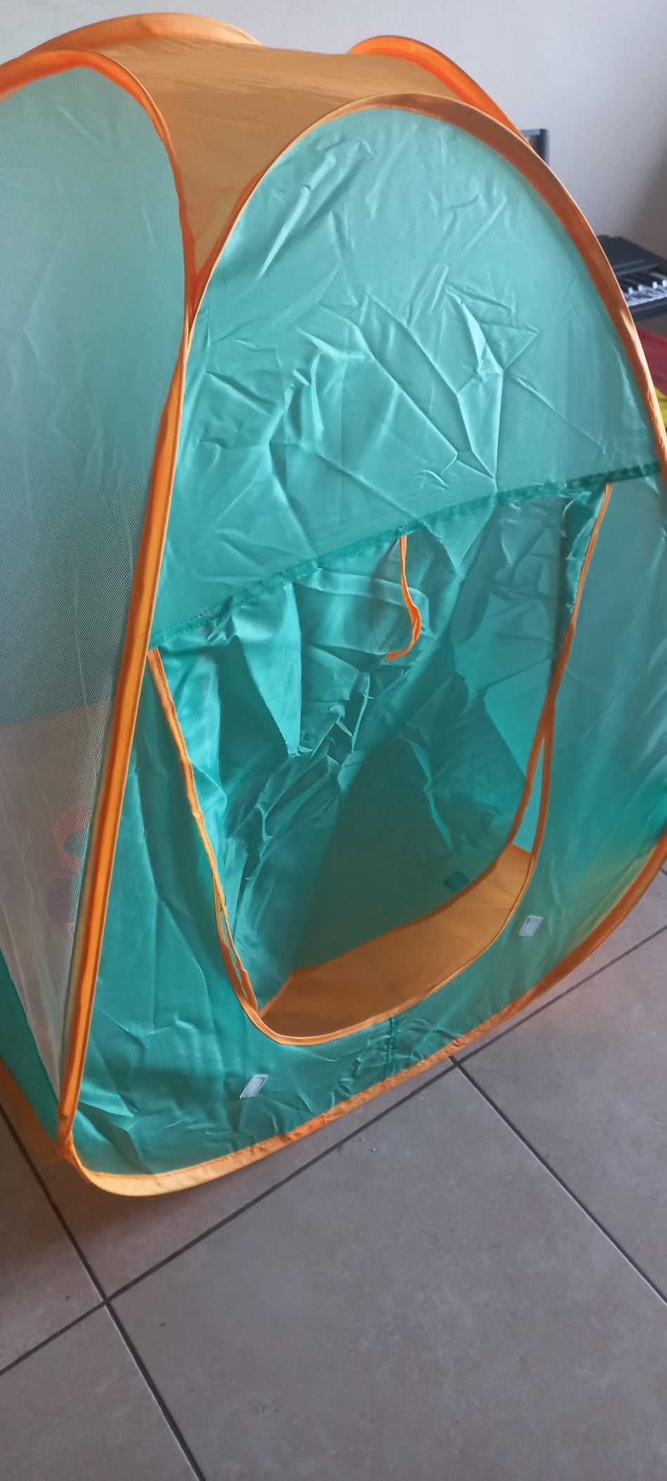 FUN LITTLE TOYS Kids Play Tent with Camping Toys, Toddler Tent with Battery Lantern, Kids Pop Up Tent Indoor Outdoor Toys Christmas Birthday Gifts for Boys customer photo 2