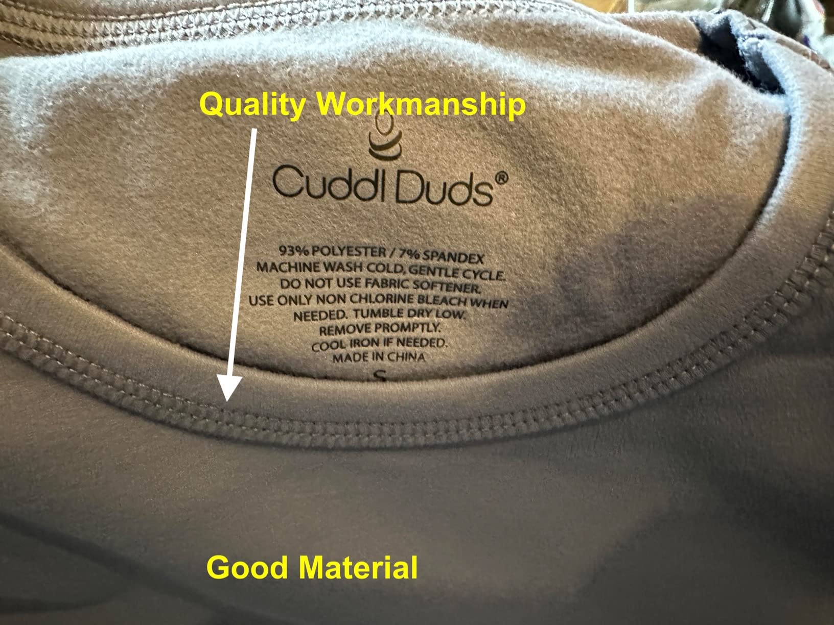 Cuddl Duds Mens Heavyweight Cold Weather Fleece Lined Thermal Set - Long Sleeve Shirt & Leggings customer photo 2