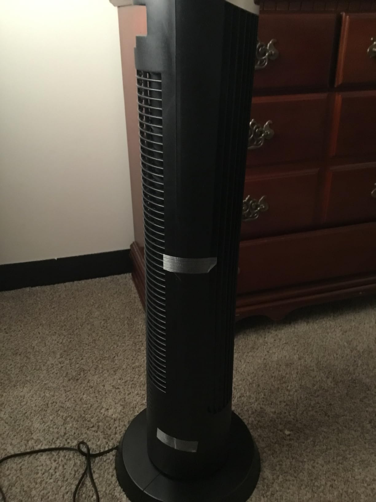 OmniBreeze Digital Electric Tower Fan, with Remote Control, LED Display, Standing Bladeless Floor Fans Cooling and Quite Indoor Living Room Bedroom use (36 Inch) customer photo 1