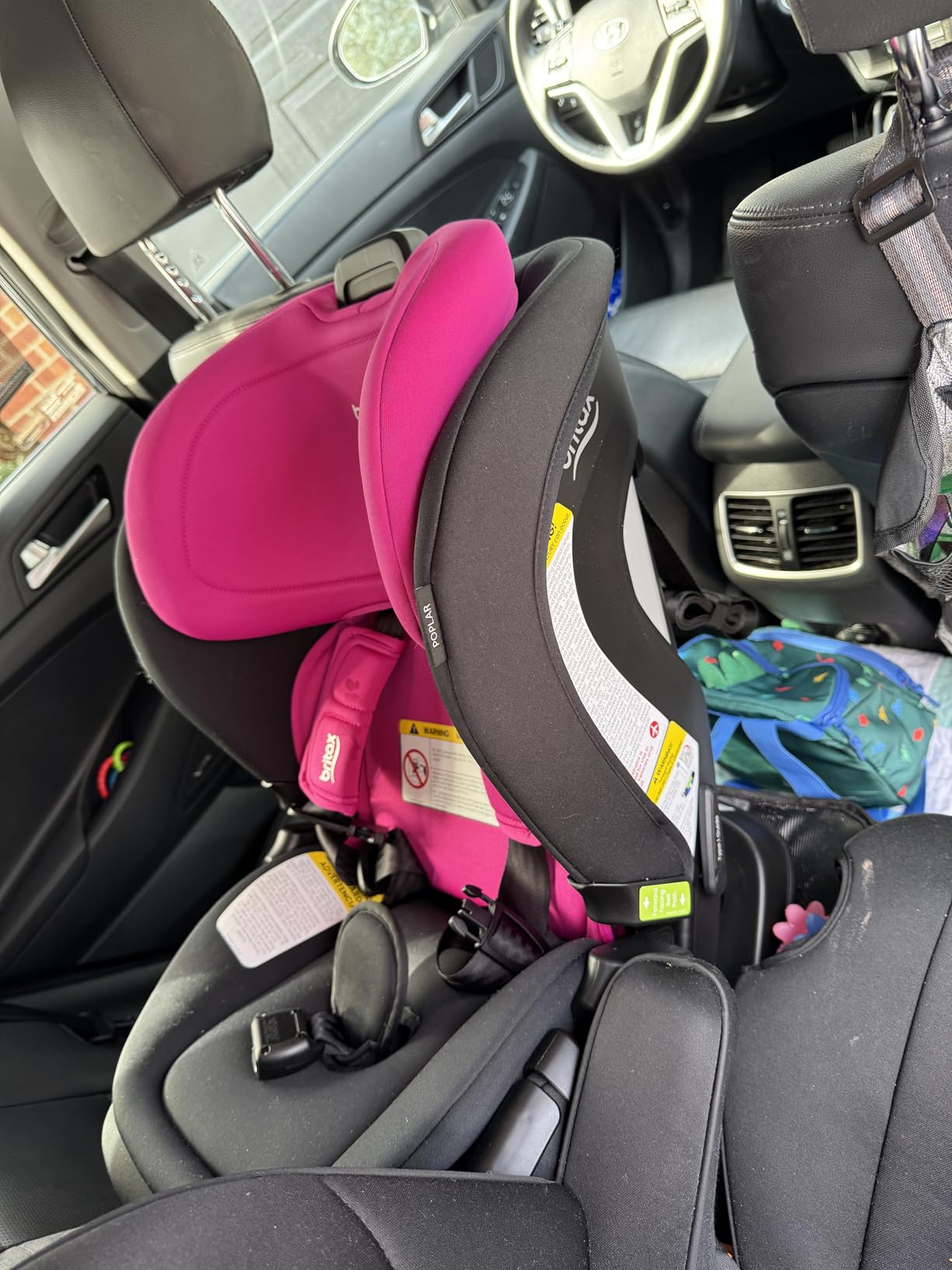 Britax Poplar Convertible Car Seat, Slim 17-Inch Design - Stone Onyx customer photo 2