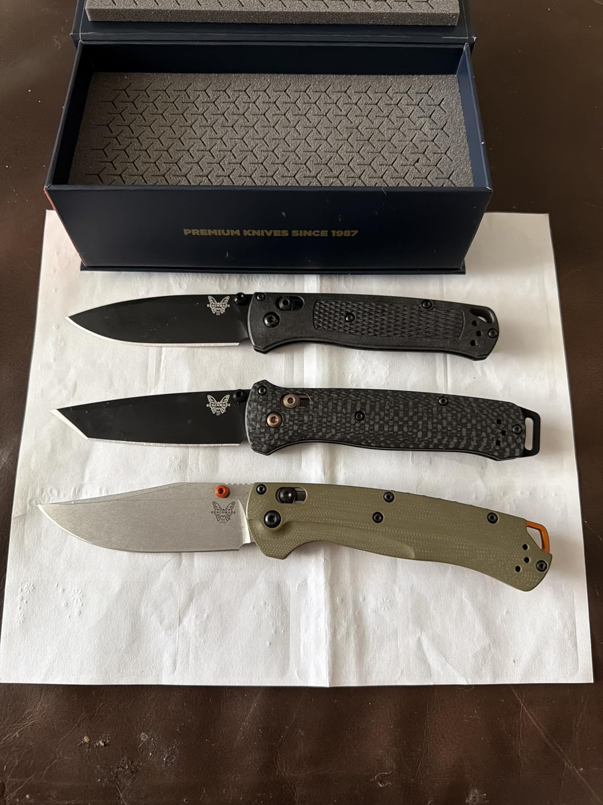 Benchmade Taggedout Hunting Knife, S45VN Steel Blade (15536) | OD Green G10 handle, Clip-Point blade customer photo 2